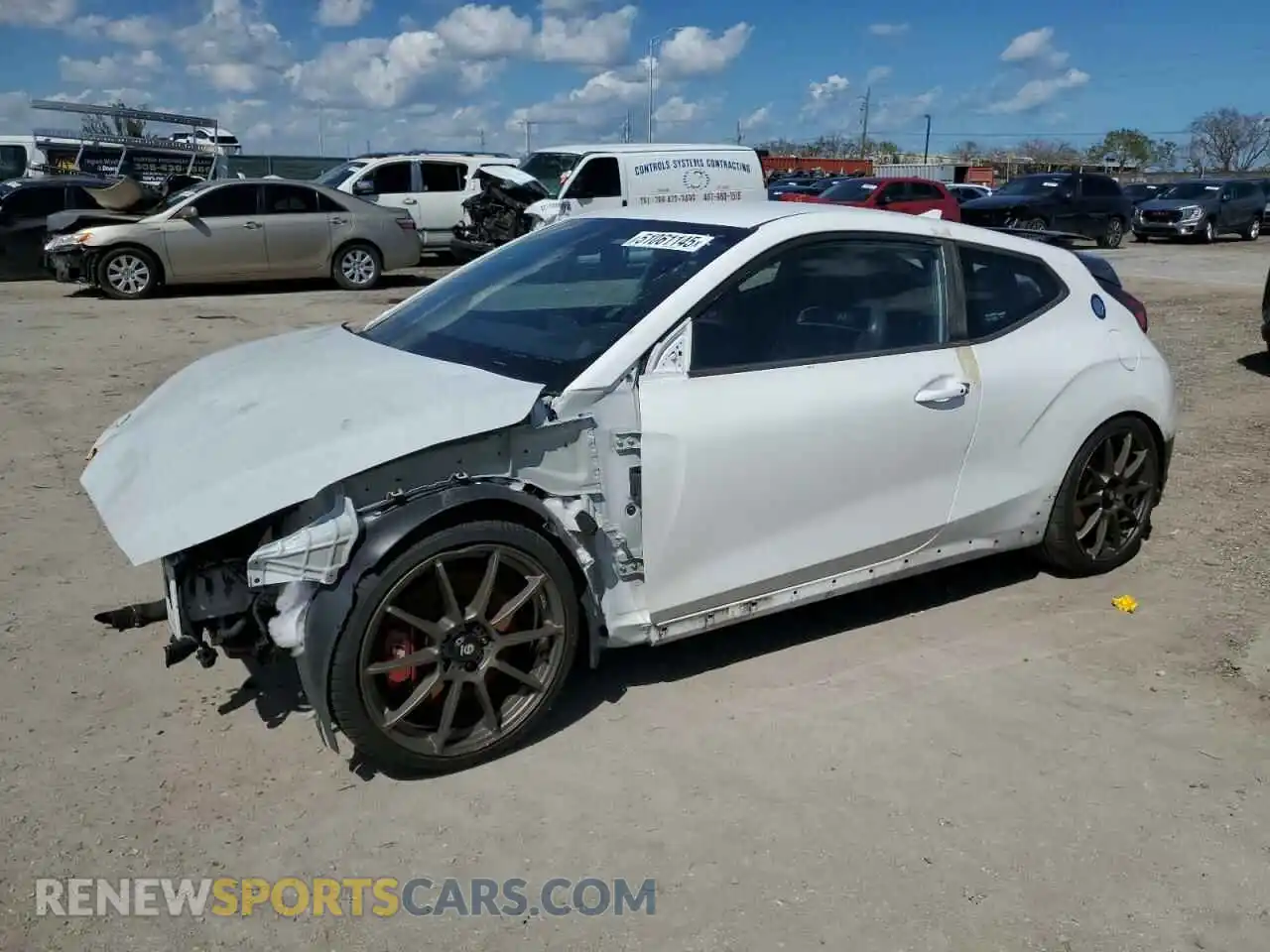 1 Photograph of a damaged car KMHT36AH6MU010330 HYUNDAI VELOSTER 2021