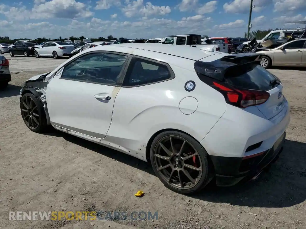 2 Photograph of a damaged car KMHT36AH6MU010330 HYUNDAI VELOSTER 2021