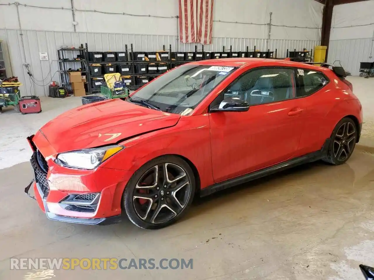1 Photograph of a damaged car KMHT36AH7MU010210 HYUNDAI VELOSTER 2021