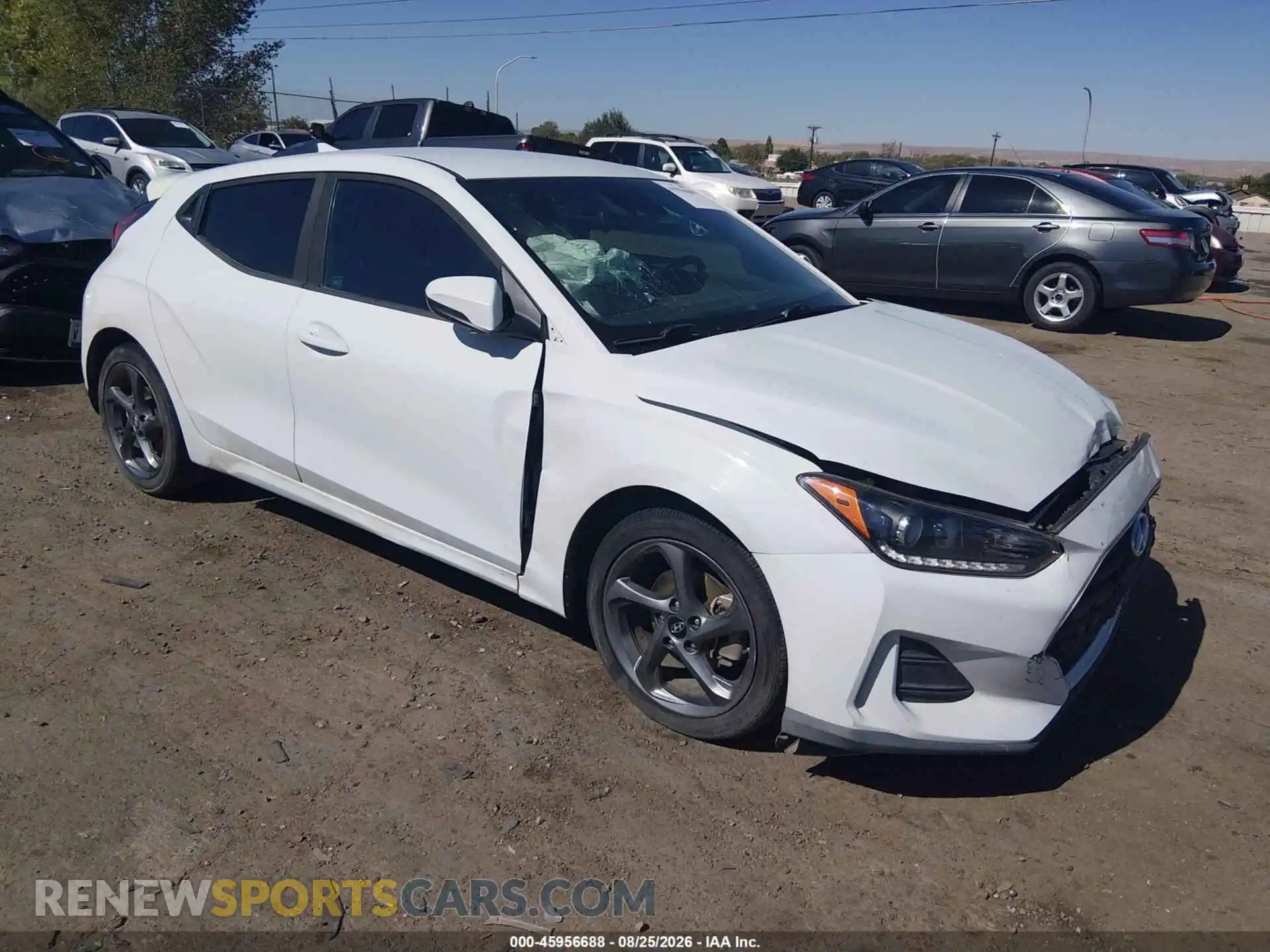 1 Photograph of a damaged car KMHTG6AF0MU032617 HYUNDAI VELOSTER 2021