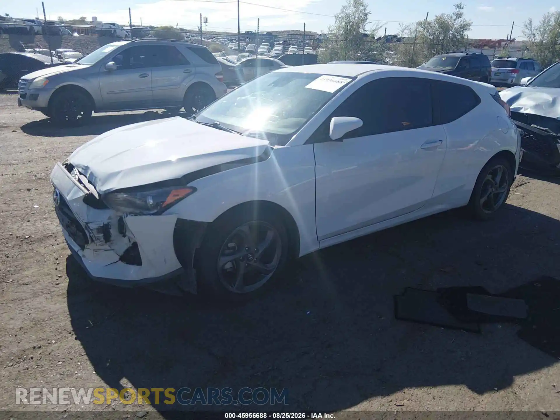 2 Photograph of a damaged car KMHTG6AF0MU032617 HYUNDAI VELOSTER 2021