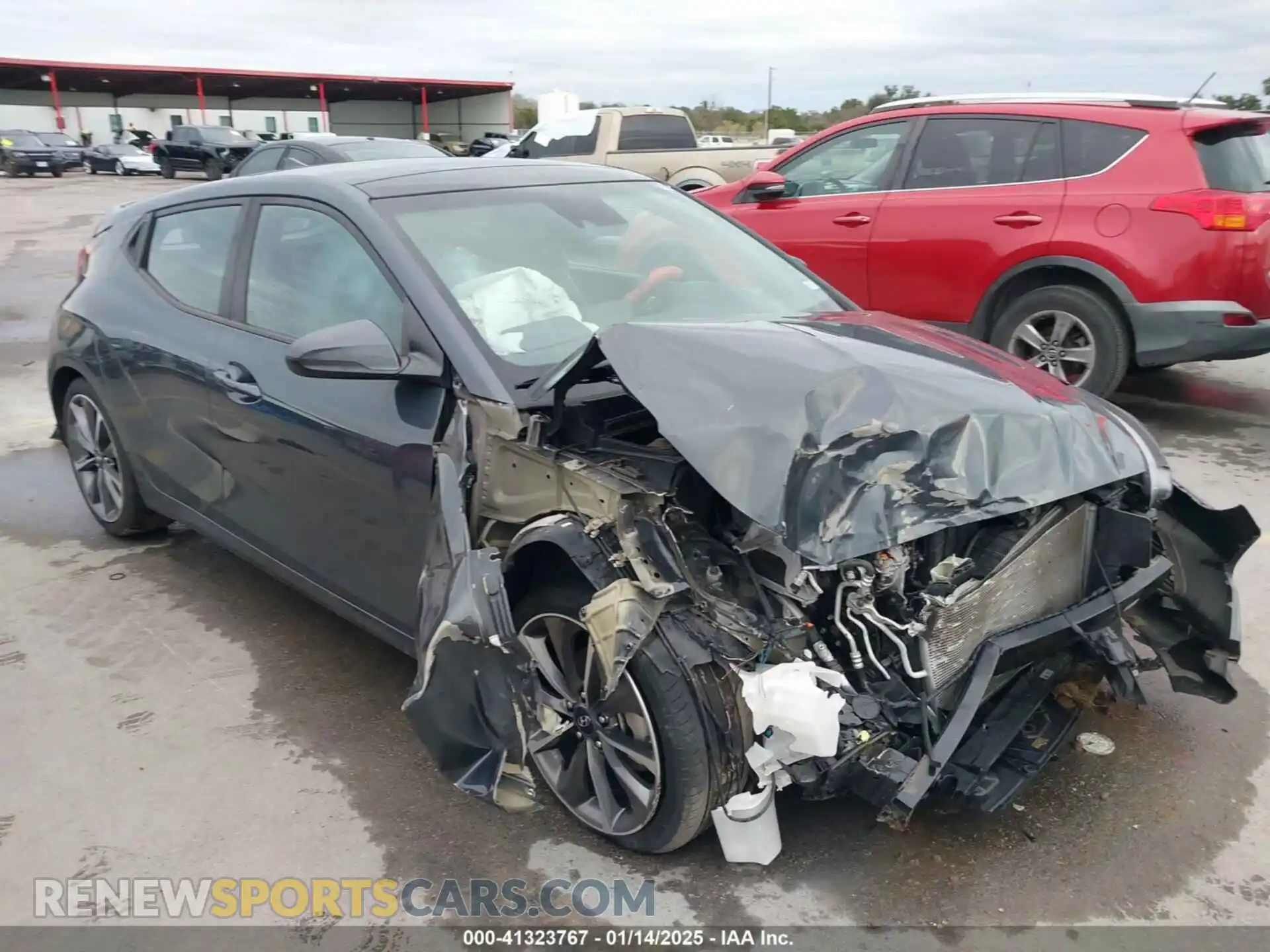 1 Photograph of a damaged car KMHTG6AF1MU032870 HYUNDAI VELOSTER 2021