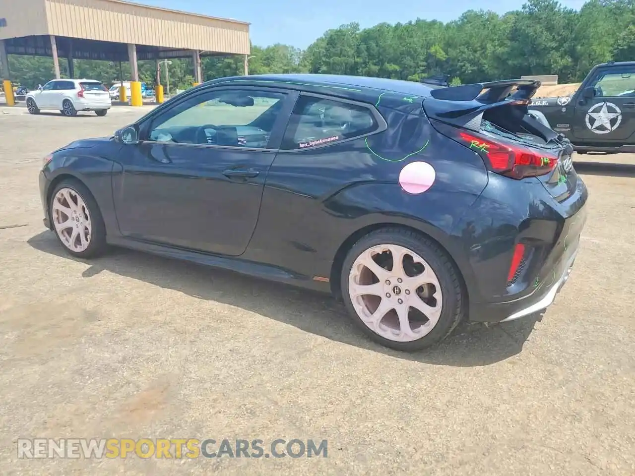 2 fotografías del automóvil dañado KMHTH6AB0MU032546 HYUNDAI VELOSTER 2021
