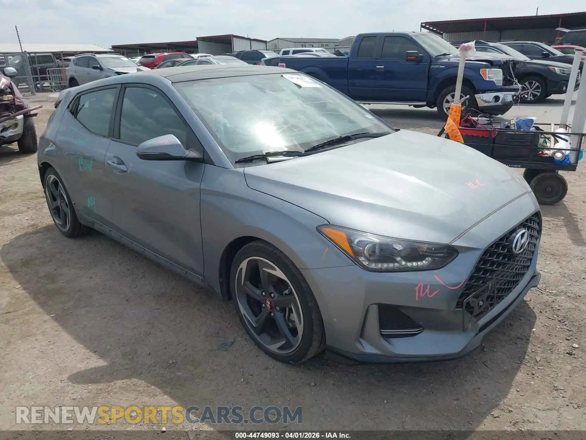1 Photograph of a damaged car KMHTH6AB0MU032711 HYUNDAI VELOSTER 2021