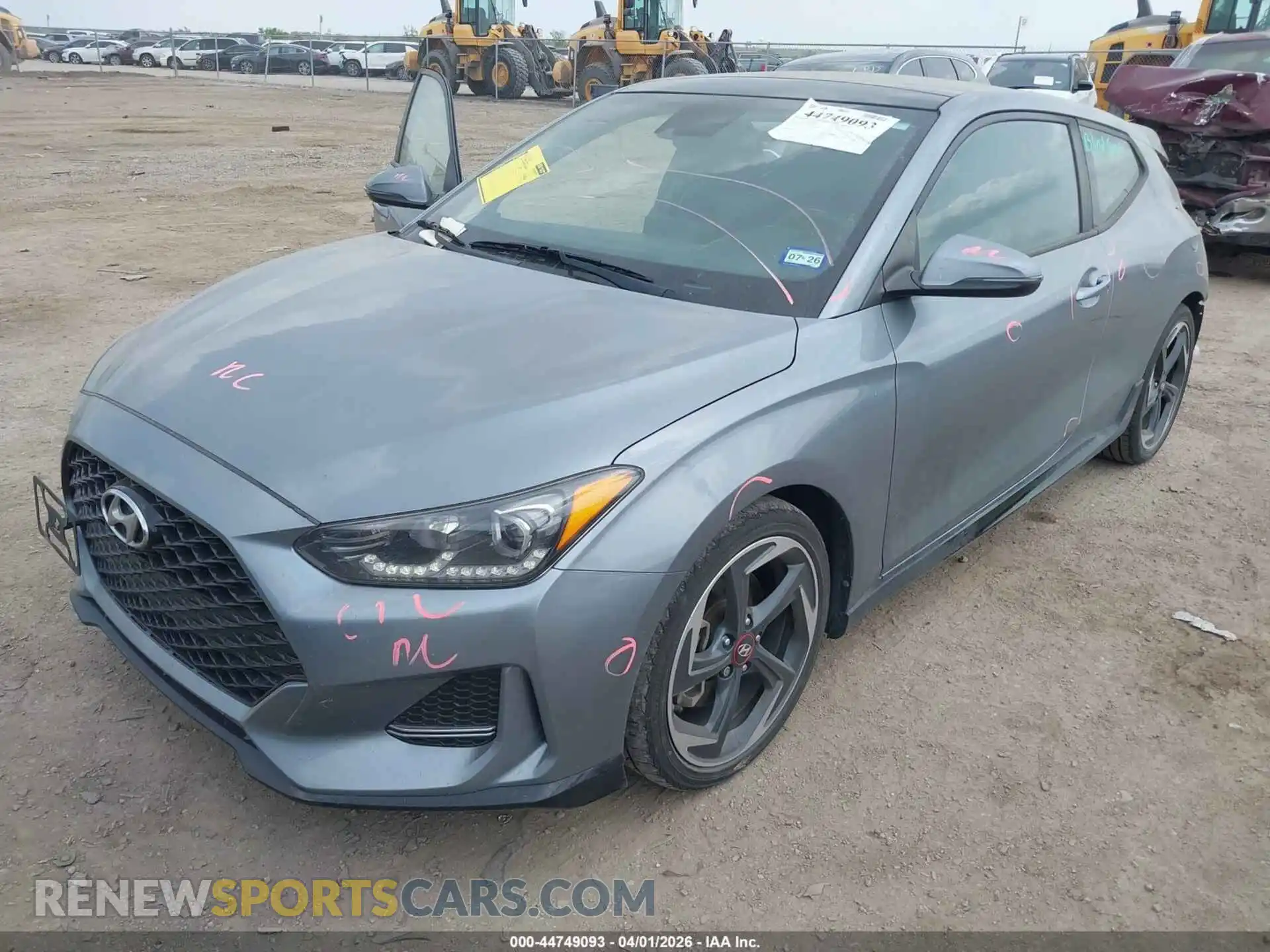 2 Photograph of a damaged car KMHTH6AB0MU032711 HYUNDAI VELOSTER 2021
