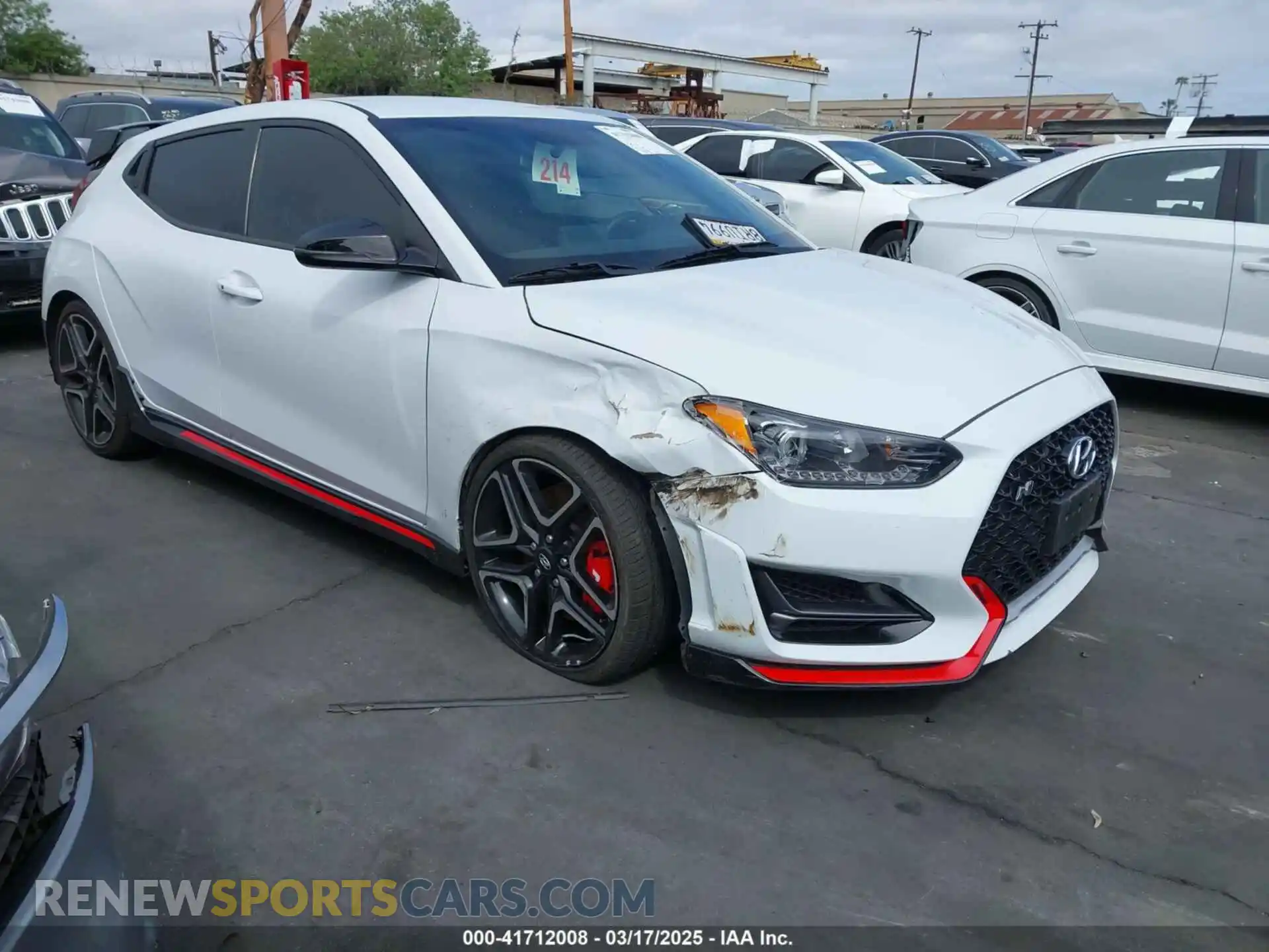 1 fotografías del automóvil dañado KMHT36AH0LU007440 HYUNDAI VELOSTER N 2020