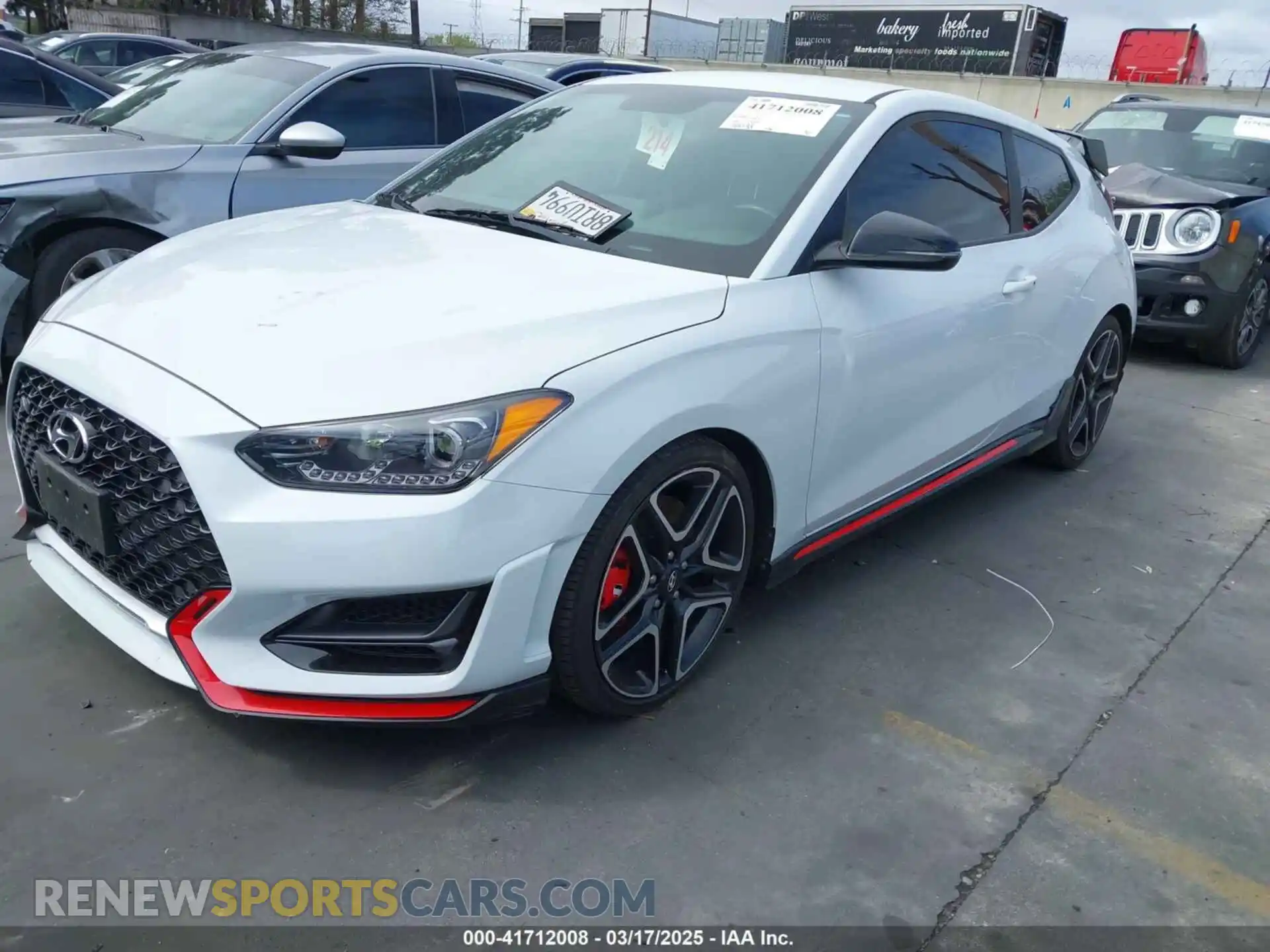 2 fotografías del automóvil dañado KMHT36AH0LU007440 HYUNDAI VELOSTER N 2020