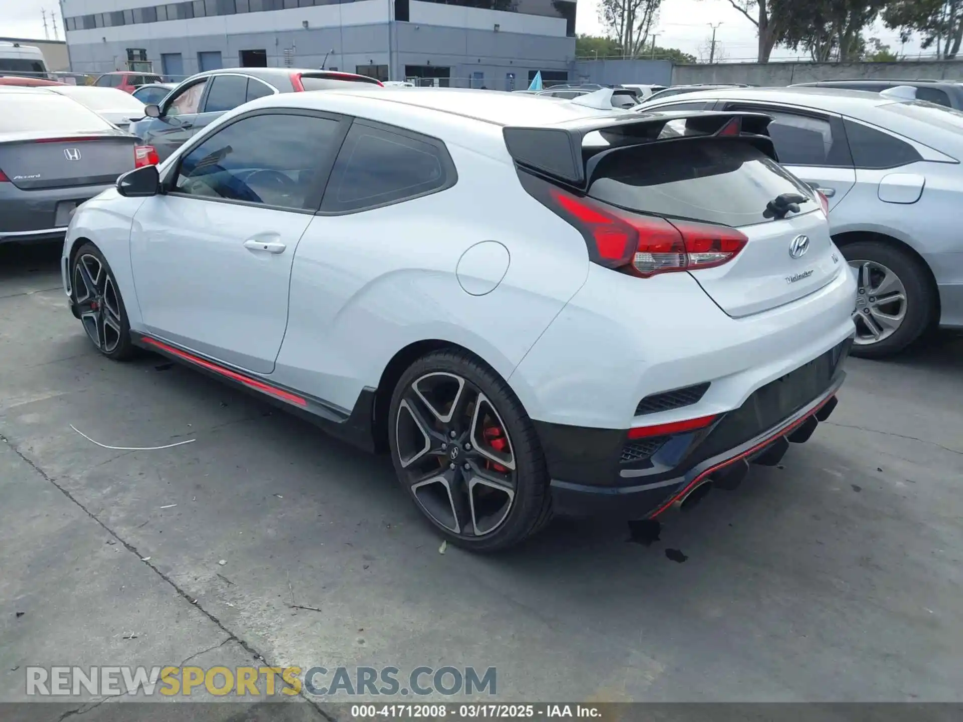 3 fotografías del automóvil dañado KMHT36AH0LU007440 HYUNDAI VELOSTER N 2020