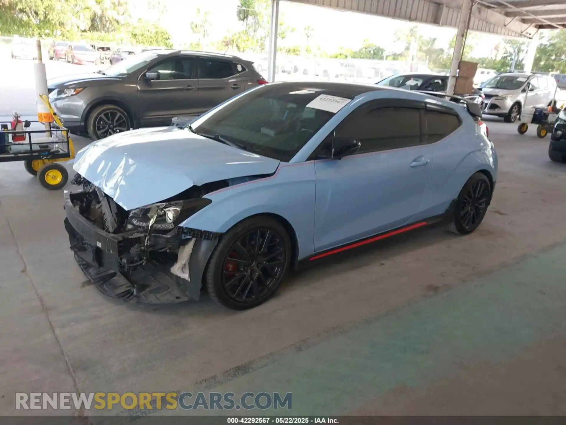 2 fotografías del automóvil dañado KMHT36AH1LU004224 HYUNDAI VELOSTER N 2020