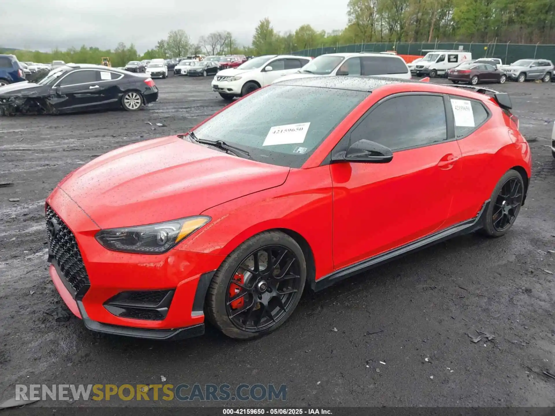 2 fotografías del automóvil dañado KMHT36AH1LU004630 HYUNDAI VELOSTER N 2020
