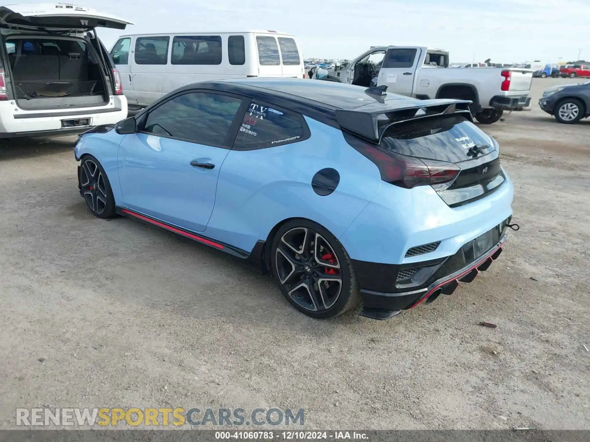 3 fotografías del automóvil dañado KMHT36AH2LU003647 HYUNDAI VELOSTER N 2020