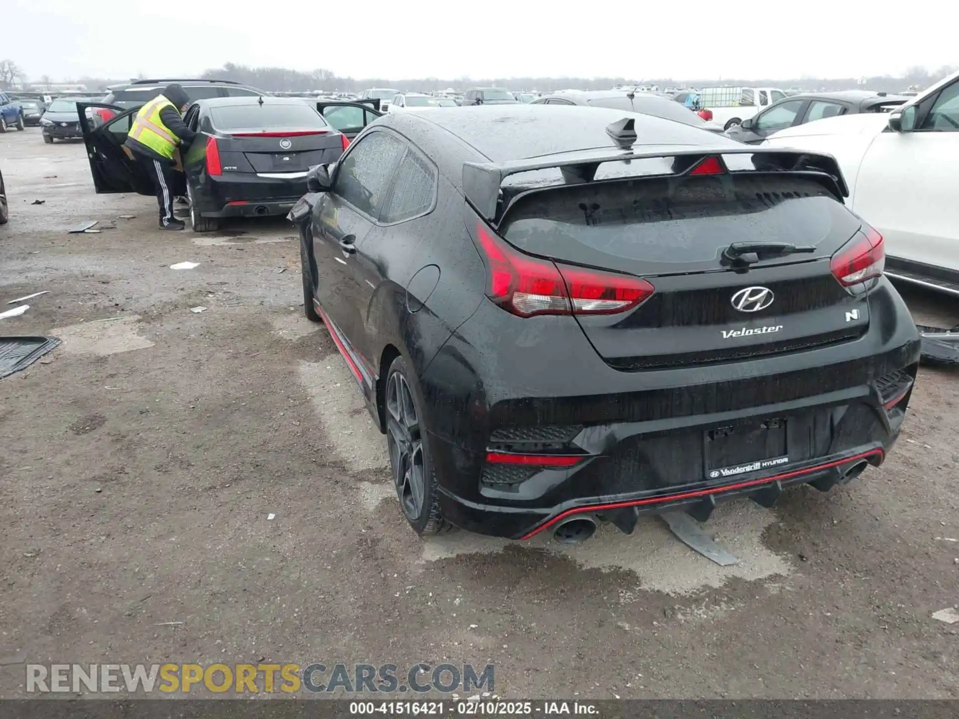 3 fotografías del automóvil dañado KMHT36AH5LU007983 HYUNDAI VELOSTER N 2020