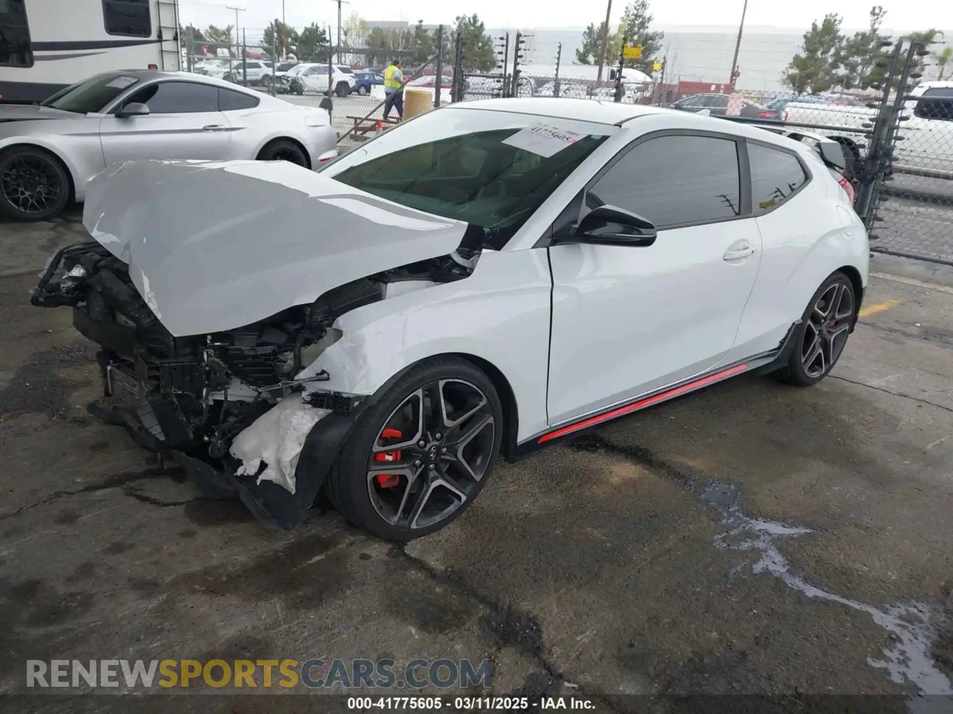 2 fotografías del automóvil dañado KMHT36AH6LU008009 HYUNDAI VELOSTER N 2020