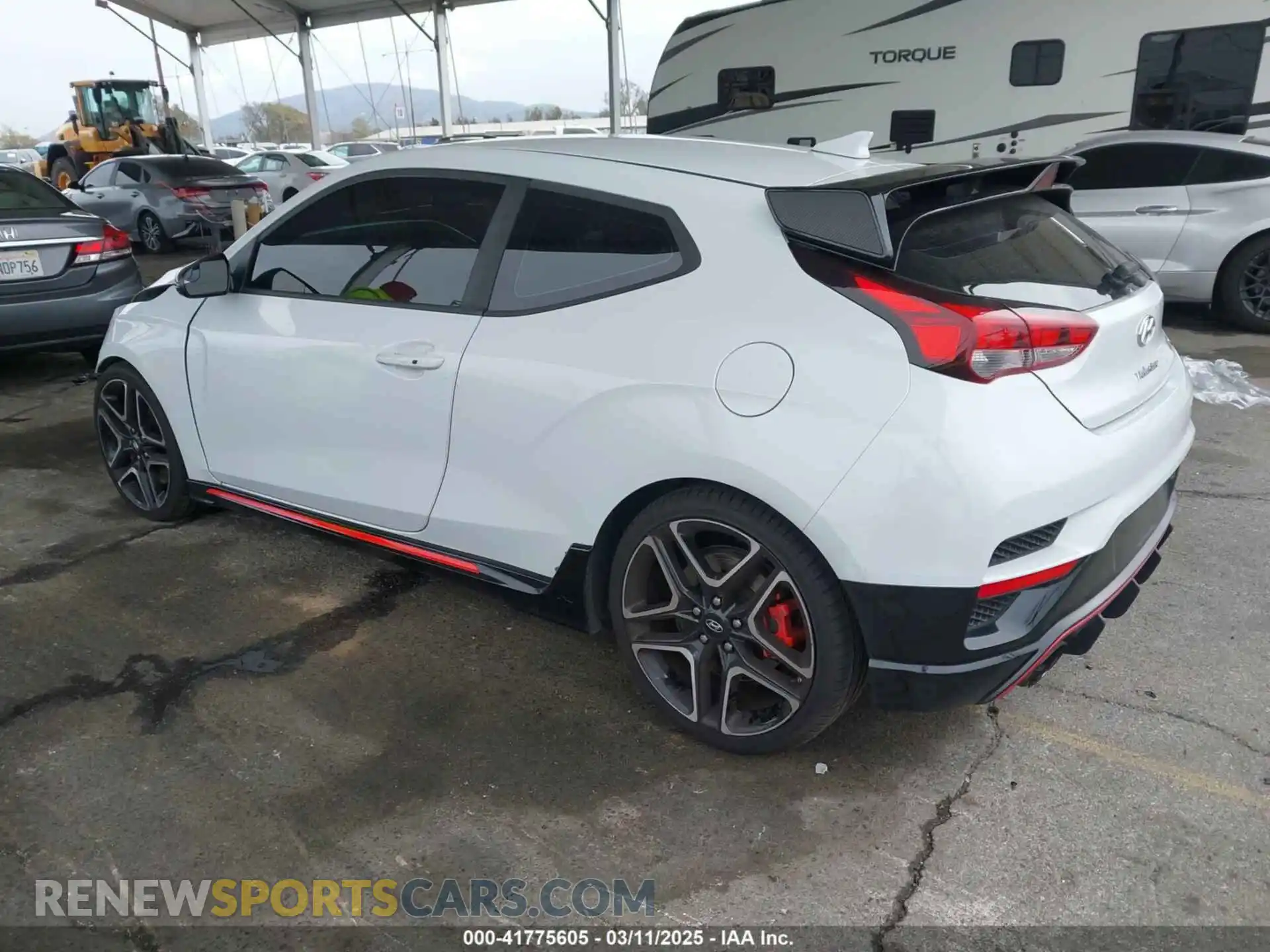 3 fotografías del automóvil dañado KMHT36AH6LU008009 HYUNDAI VELOSTER N 2020