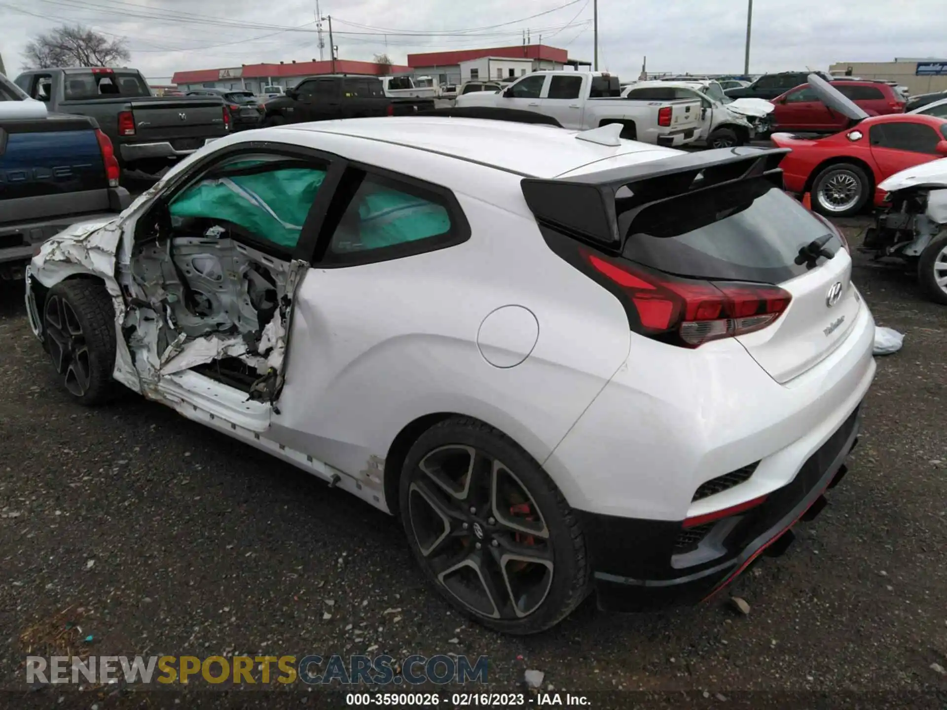 3 fotografías del automóvil dañado KMHT36AHXMU011660 HYUNDAI VELOSTER N 2021