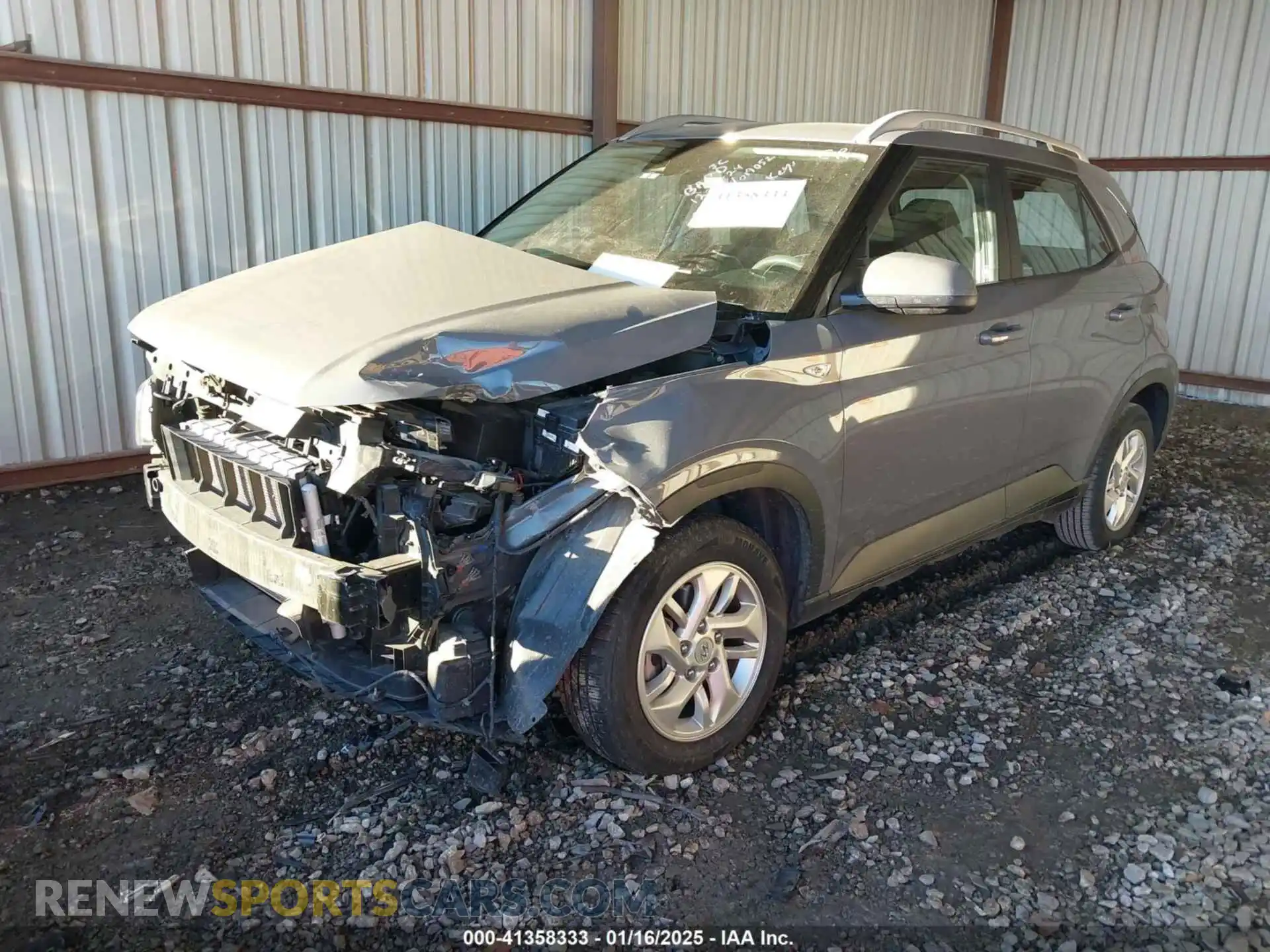 2 Photograph of a damaged car KMHRC8A34LU019052 HYUNDAI VENUE 2020