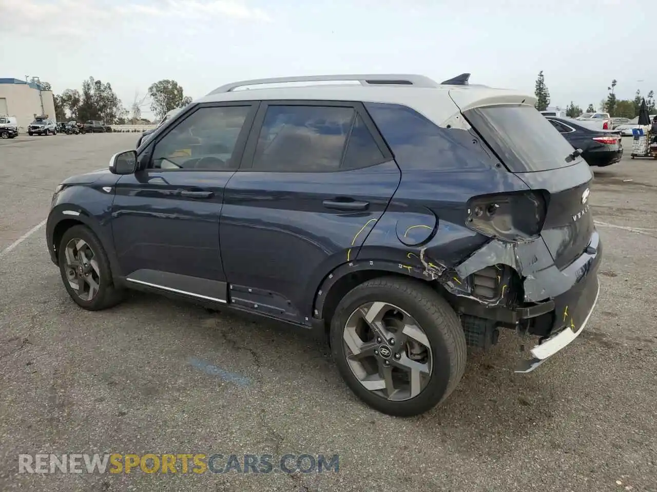 2 Photograph of a damaged car KMHRC8A35LU049063 HYUNDAI VENUE 2020