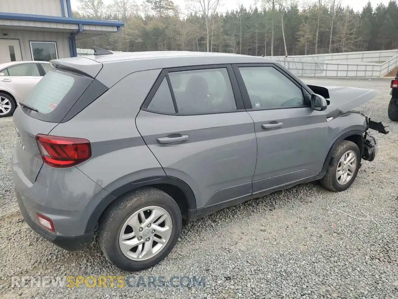 3 fotografías del automóvil dañado KMHRB8A36MU081850 HYUNDAI VENUE 2021