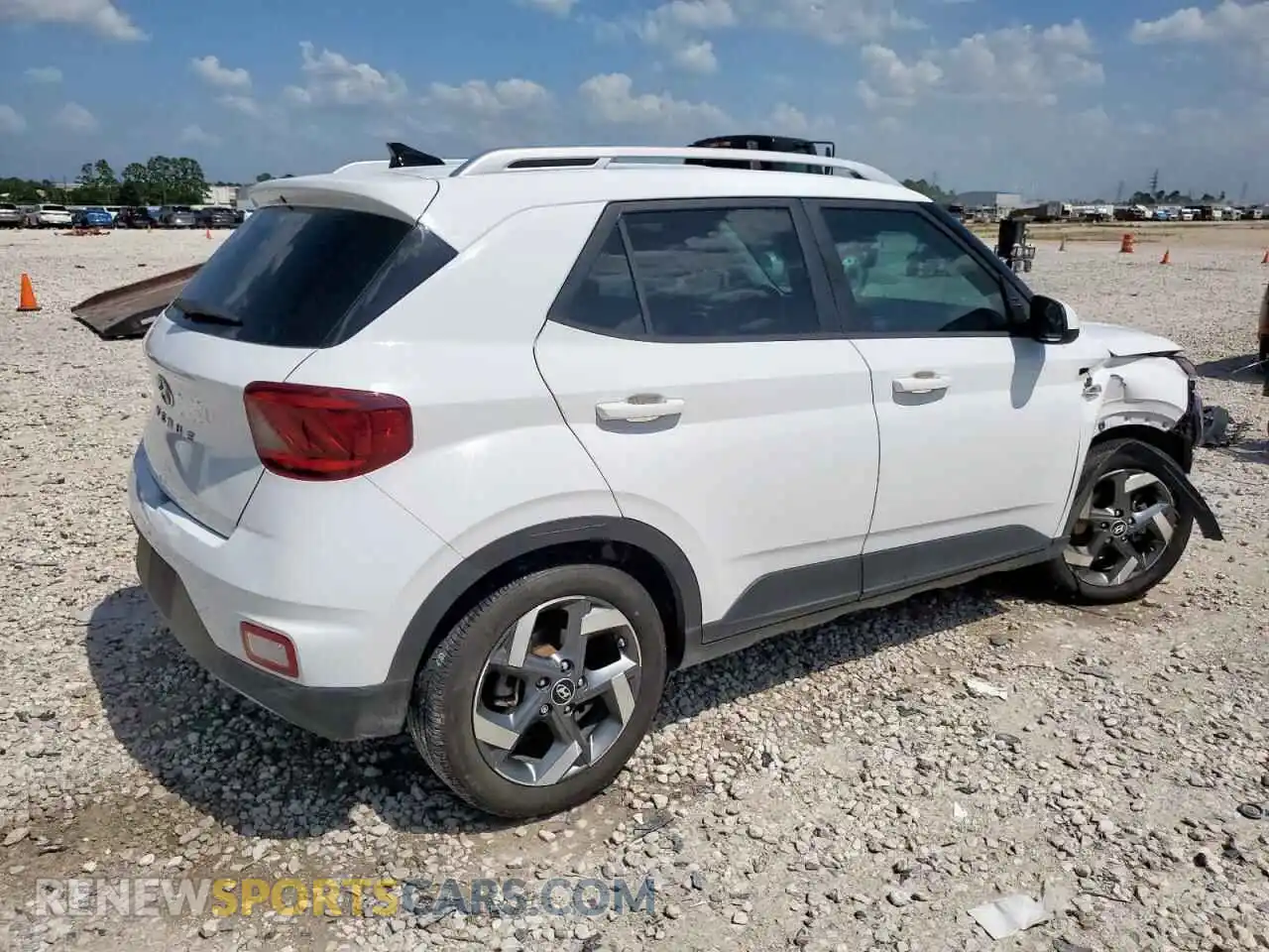 3 Photograph of a damaged car KMHRC8A30MU072672 HYUNDAI VENUE 2021
