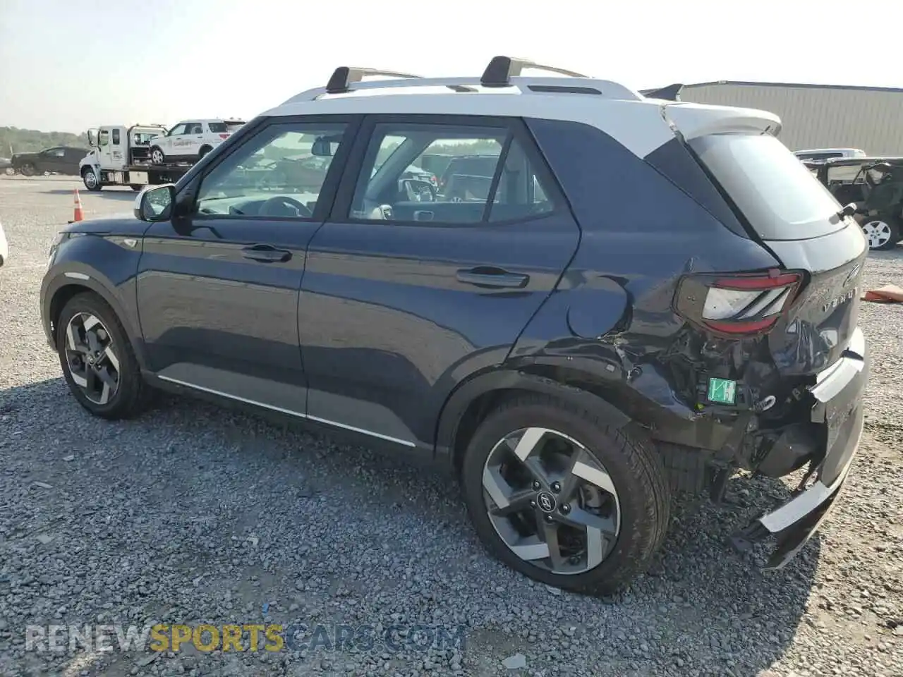 2 Photograph of a damaged car KMHRC8A32MU097296 HYUNDAI VENUE 2021