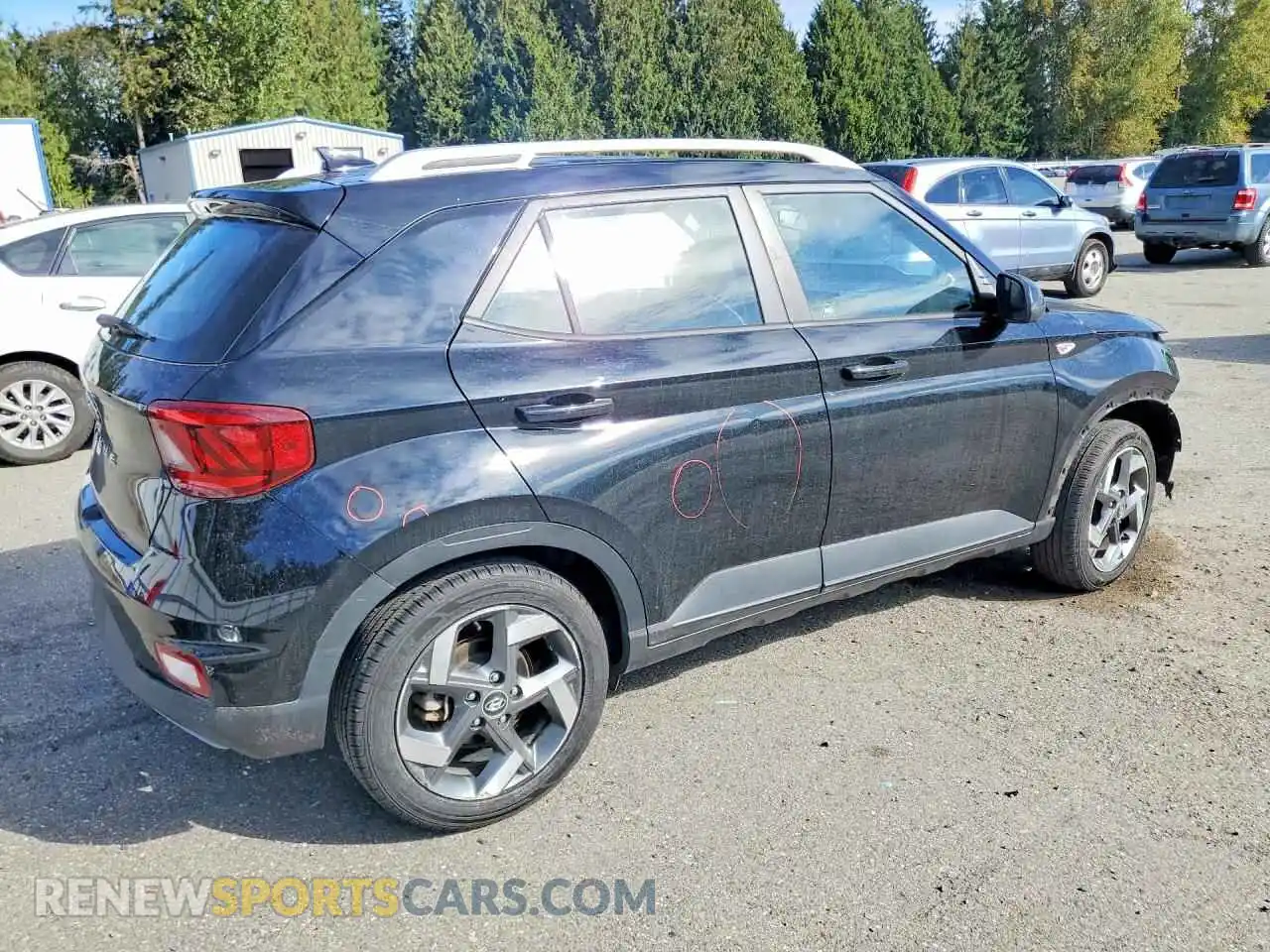 3 Фотография поврежденного автомобиля KMHRC8A33MU073038 HYUNDAI VENUE 2021