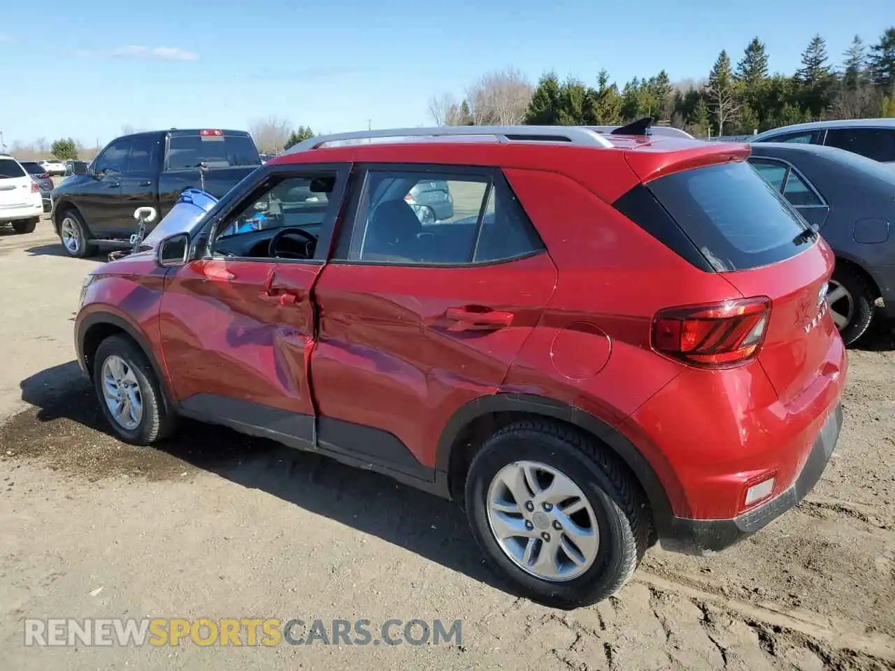 2 Photograph of a damaged car KMHRC8A33MU085058 HYUNDAI VENUE 2021