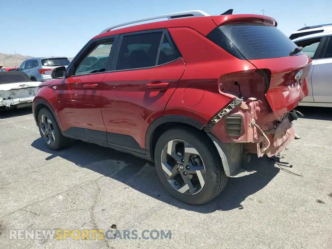 2 Photograph of a damaged car KMHRC8A34MU082055 HYUNDAI VENUE 2021