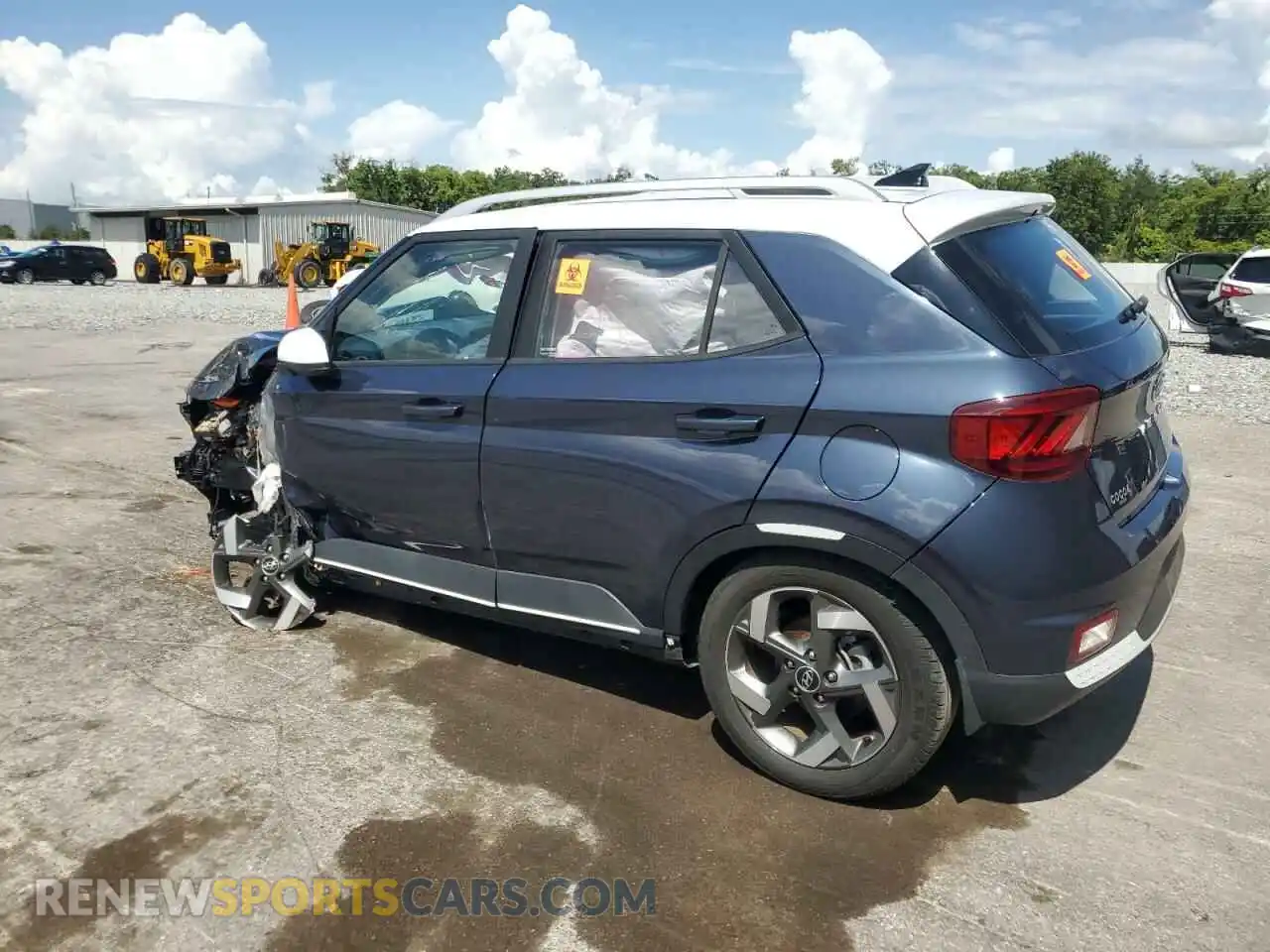 2 Photograph of a damaged car KMHRC8A35MU083019 HYUNDAI VENUE 2021