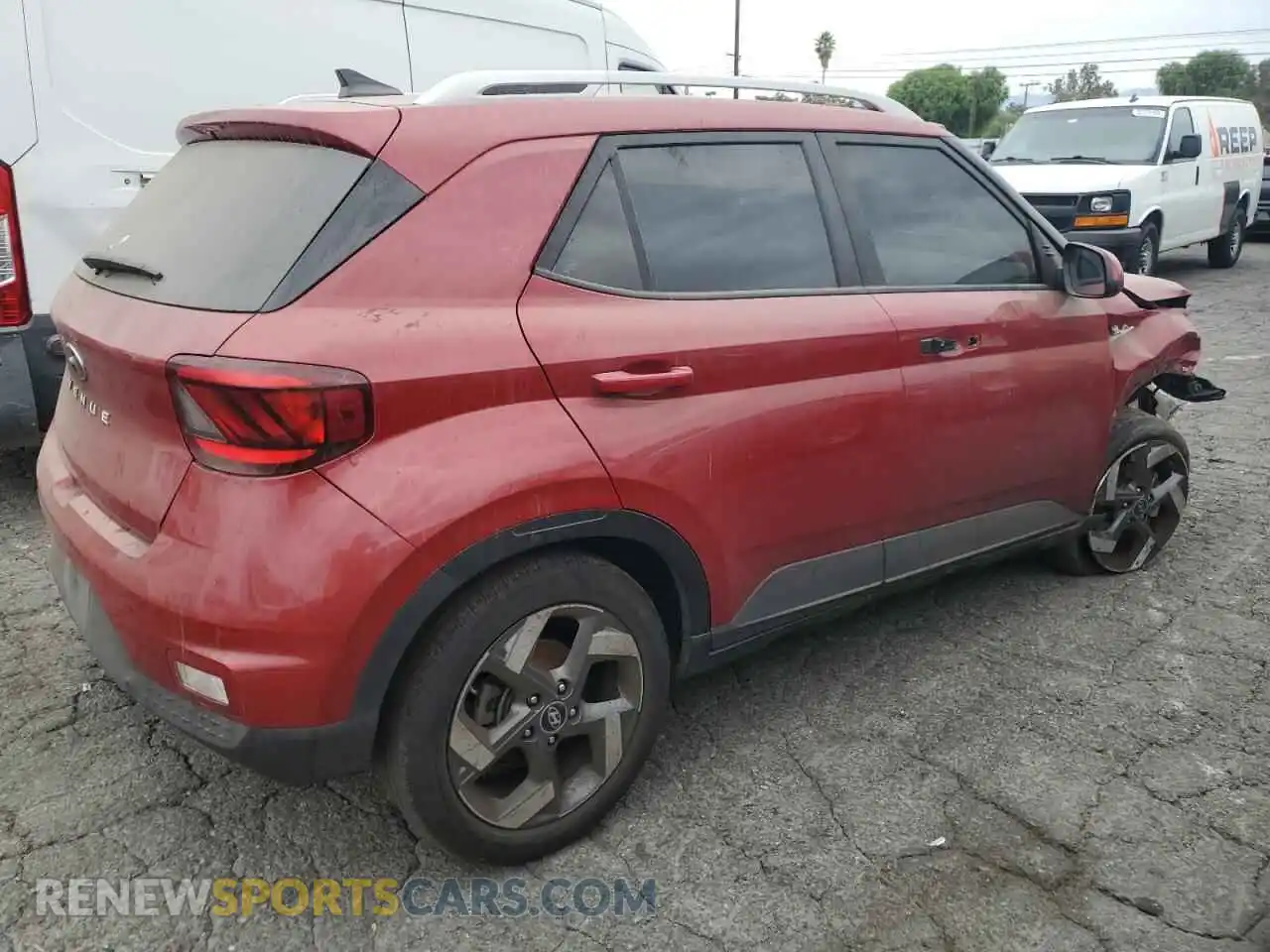3 Photograph of a damaged car KMHRC8A36MU125536 HYUNDAI VENUE 2021