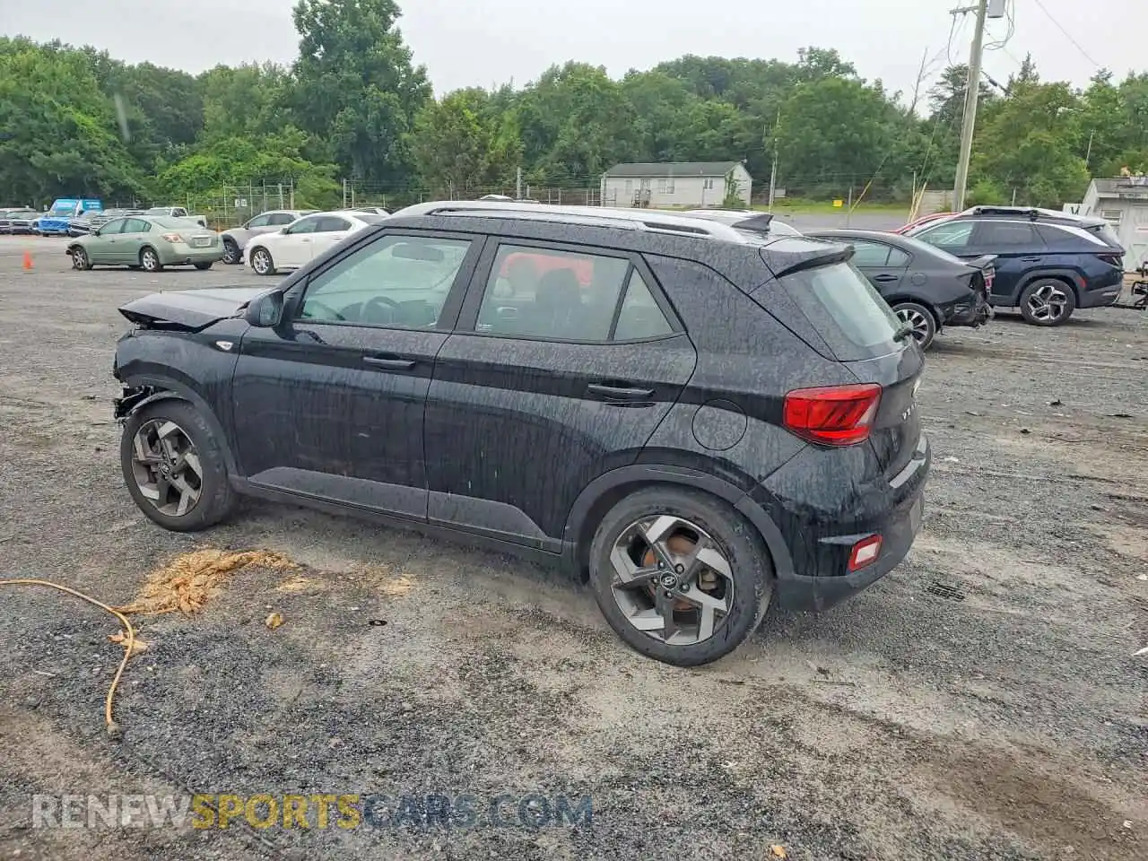 2 Photograph of a damaged car KMHRC8A37MU098492 HYUNDAI VENUE 2021