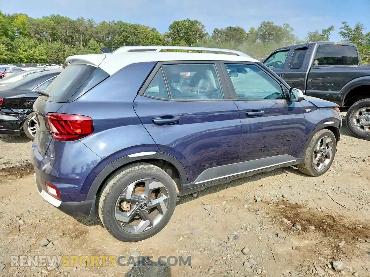 3 Photograph of a damaged car KMHRC8A37MU121270 HYUNDAI VENUE 2021