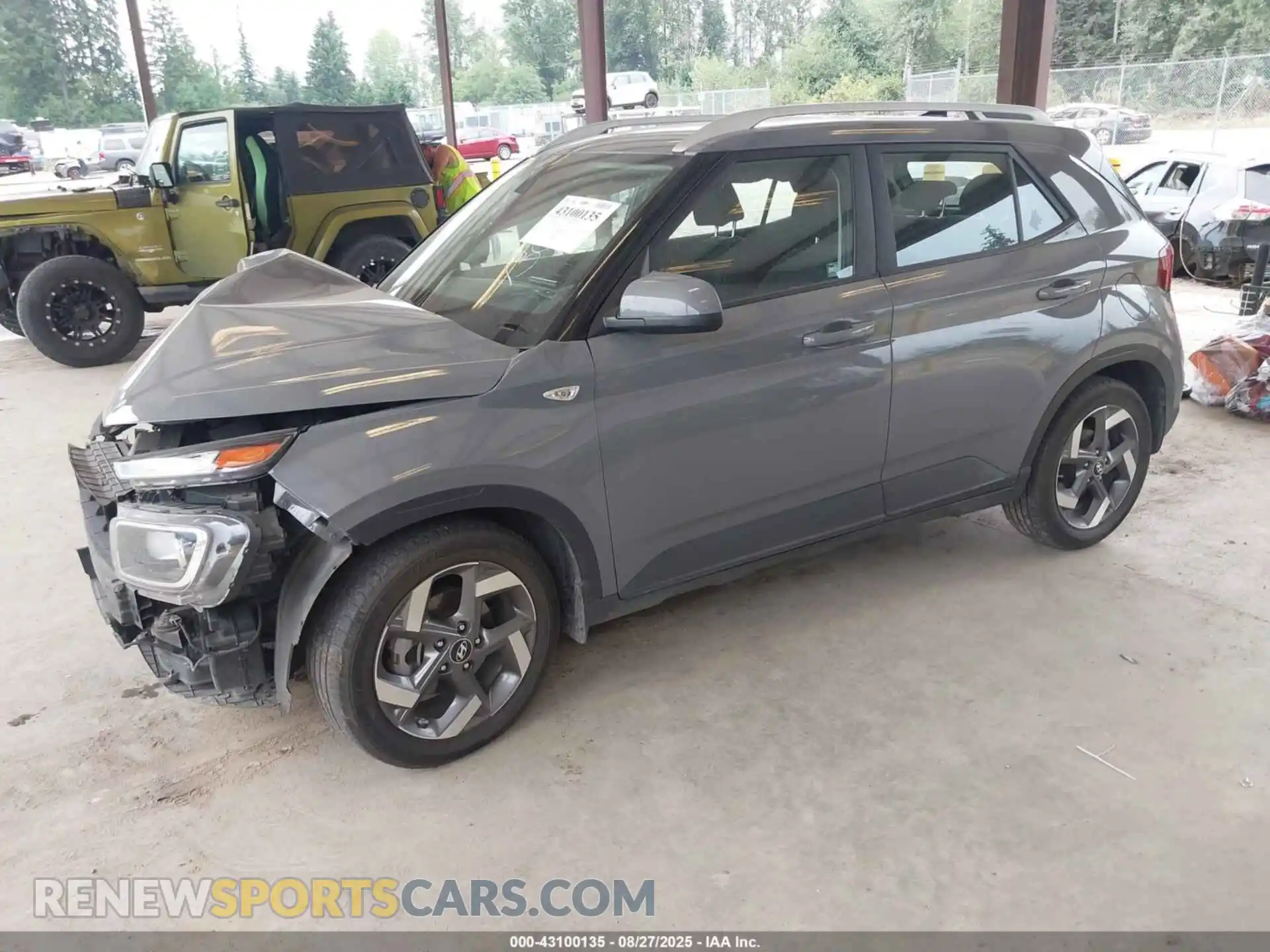 2 Фотография поврежденного автомобиля KMHRC8A38MU121309 HYUNDAI VENUE 2021