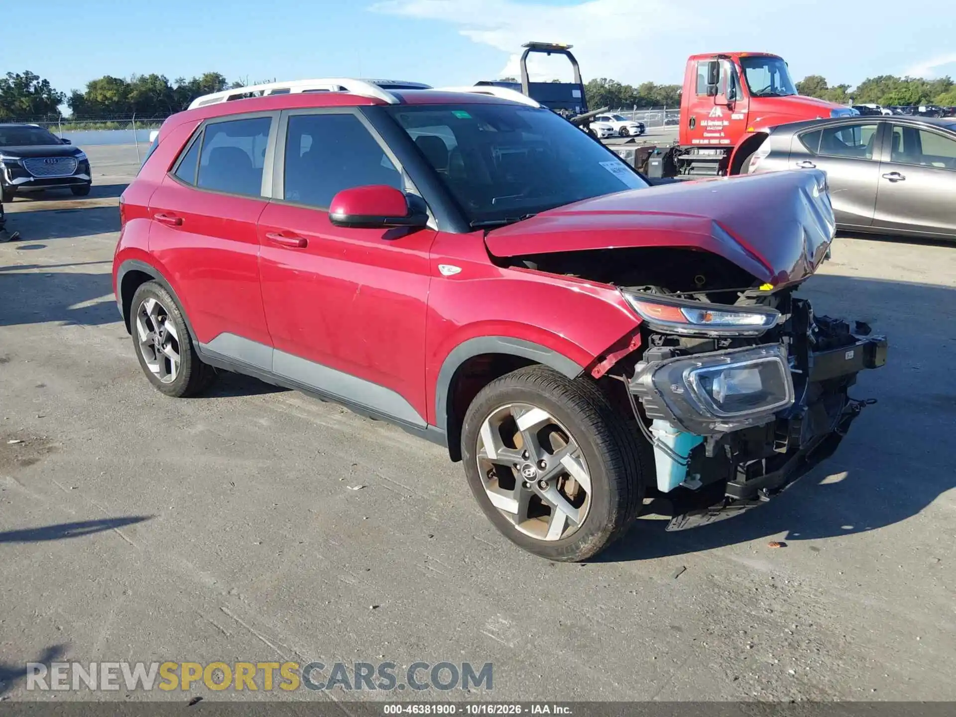 1 Photograph of a damaged car KMHRC8A39MU094881 HYUNDAI VENUE 2021