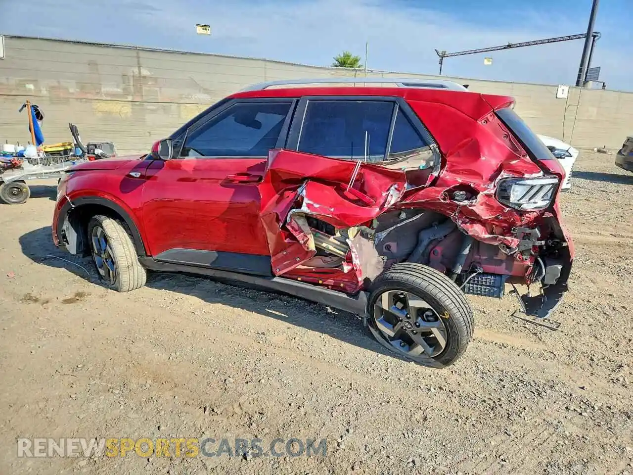 2 Photograph of a damaged car KMHRC8A39MU103725 HYUNDAI VENUE 2021