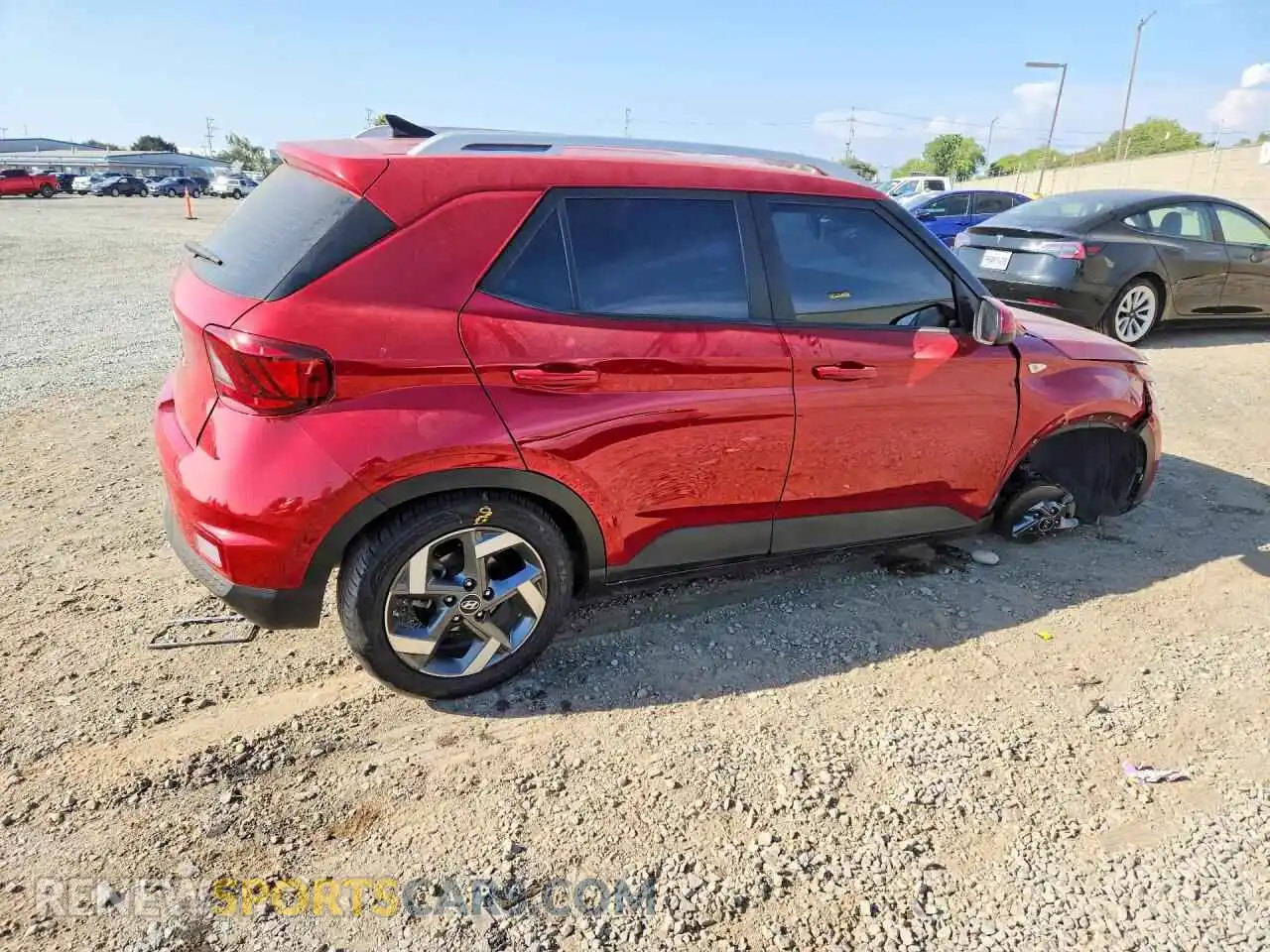 3 Photograph of a damaged car KMHRC8A39MU103725 HYUNDAI VENUE 2021