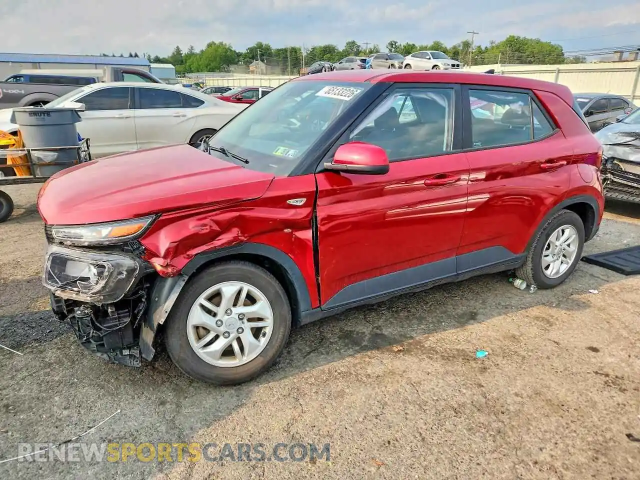 1 Photograph of a damaged car KMHRB8A33NU201136 HYUNDAI VENUE 2022