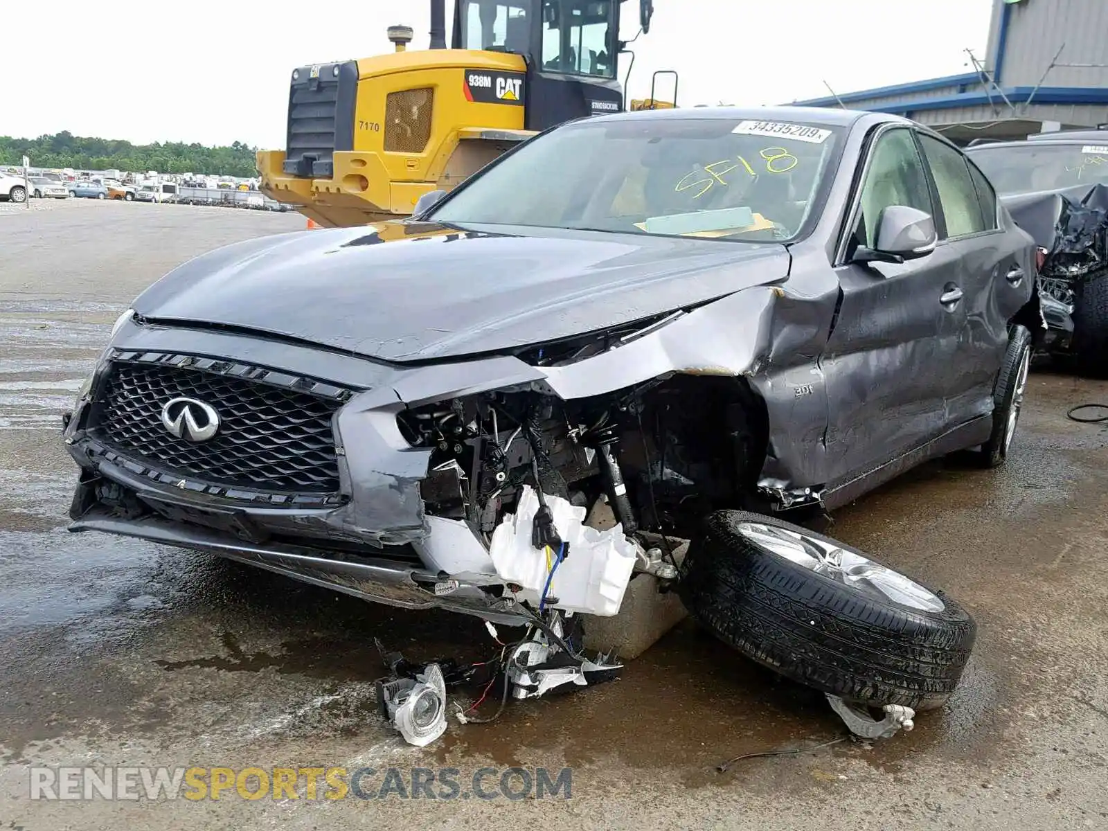 2 Photograph of a damaged car JN1EV7AP2JM352635 INFINITI Q50 2018