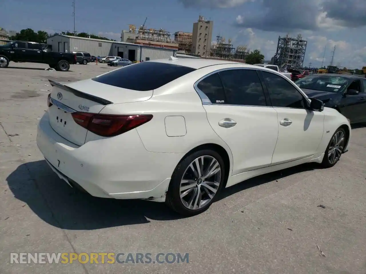 3 fotografías del automóvil dañado JN1EV7AP7KM514843 INFINITI Q50 2019