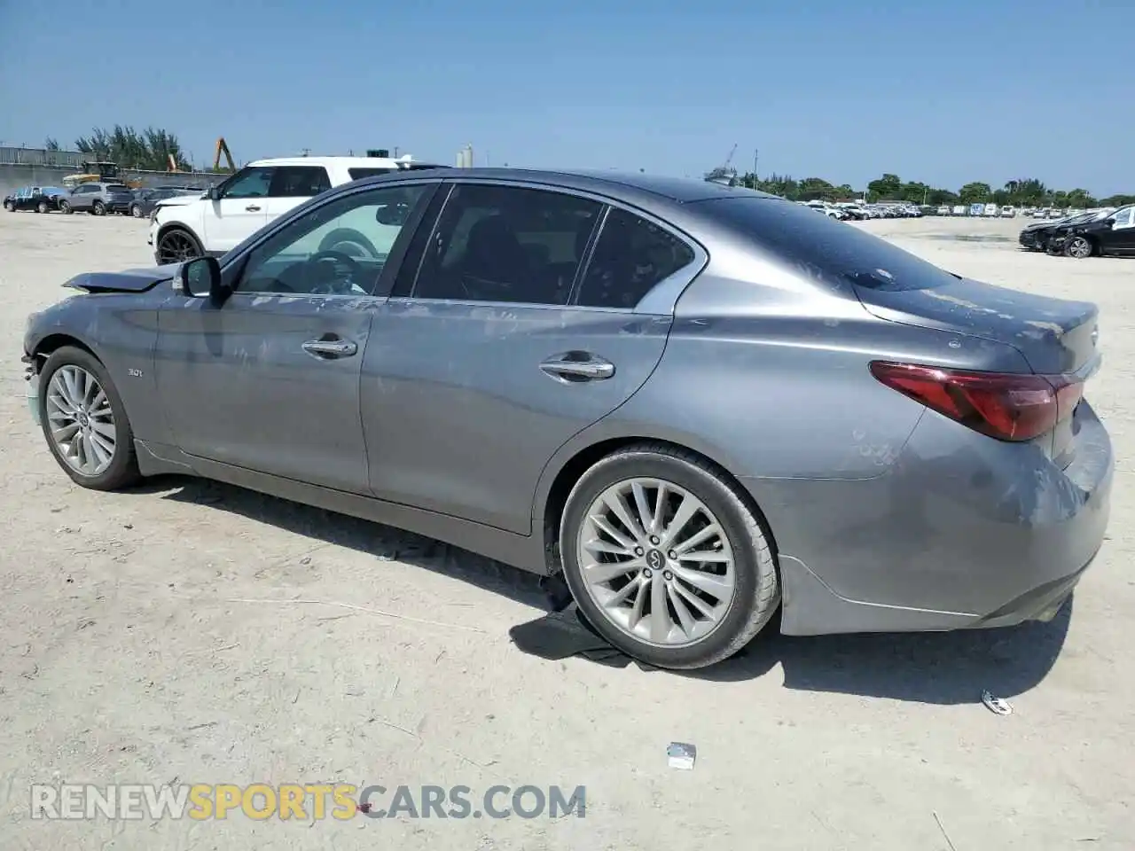 2 fotografías del automóvil dañado JN1EV7AP2LM203614 INFINITI Q50 2020