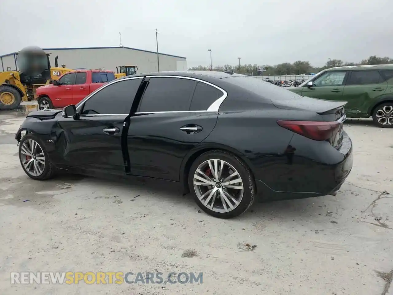 2 fotografías del automóvil dañado JN1EV7AP7LM200272 INFINITI Q50 2020
