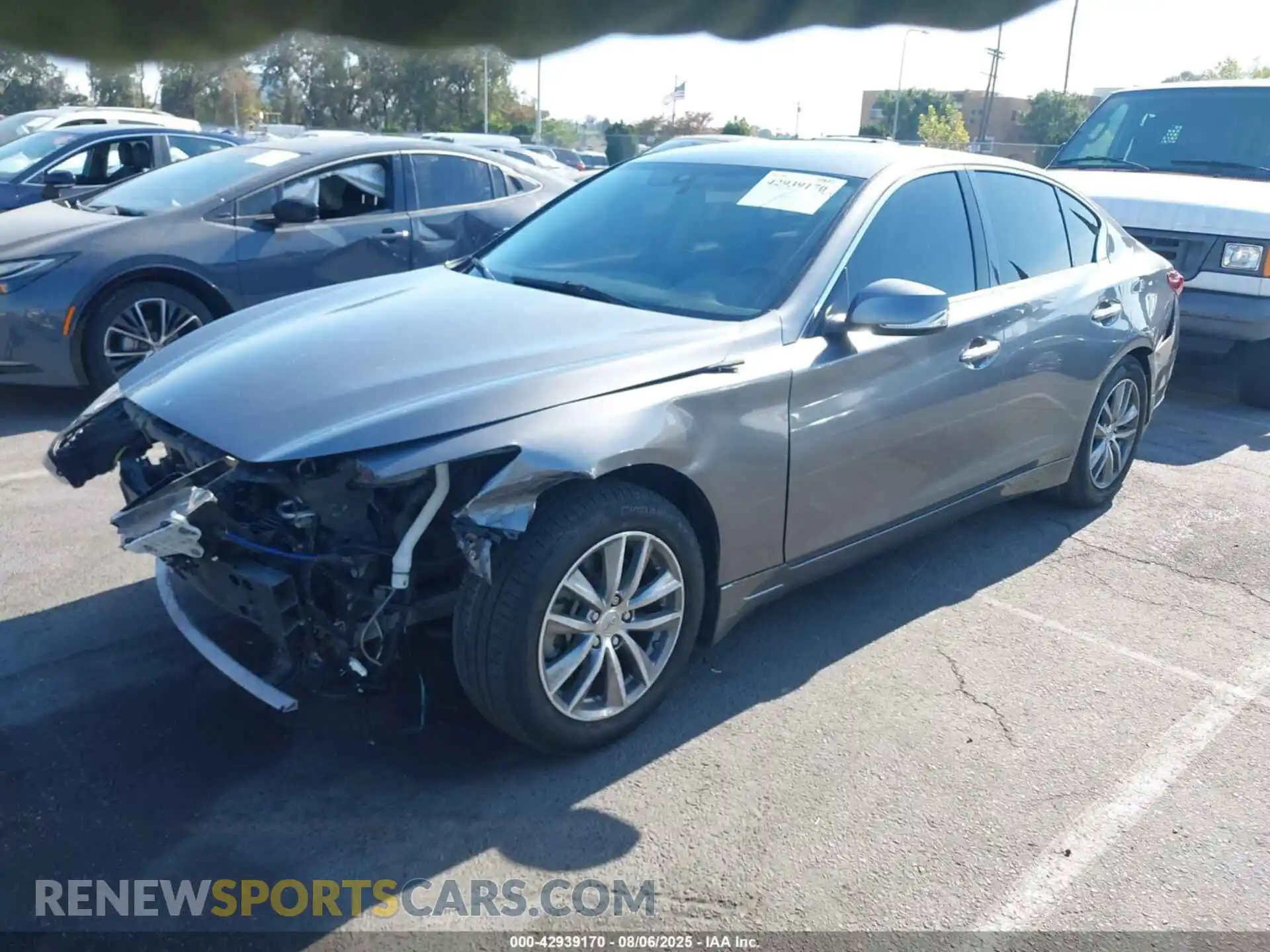 2 Photograph of a damaged car JN1EV7AP2MM700521 INFINITI Q50 2021