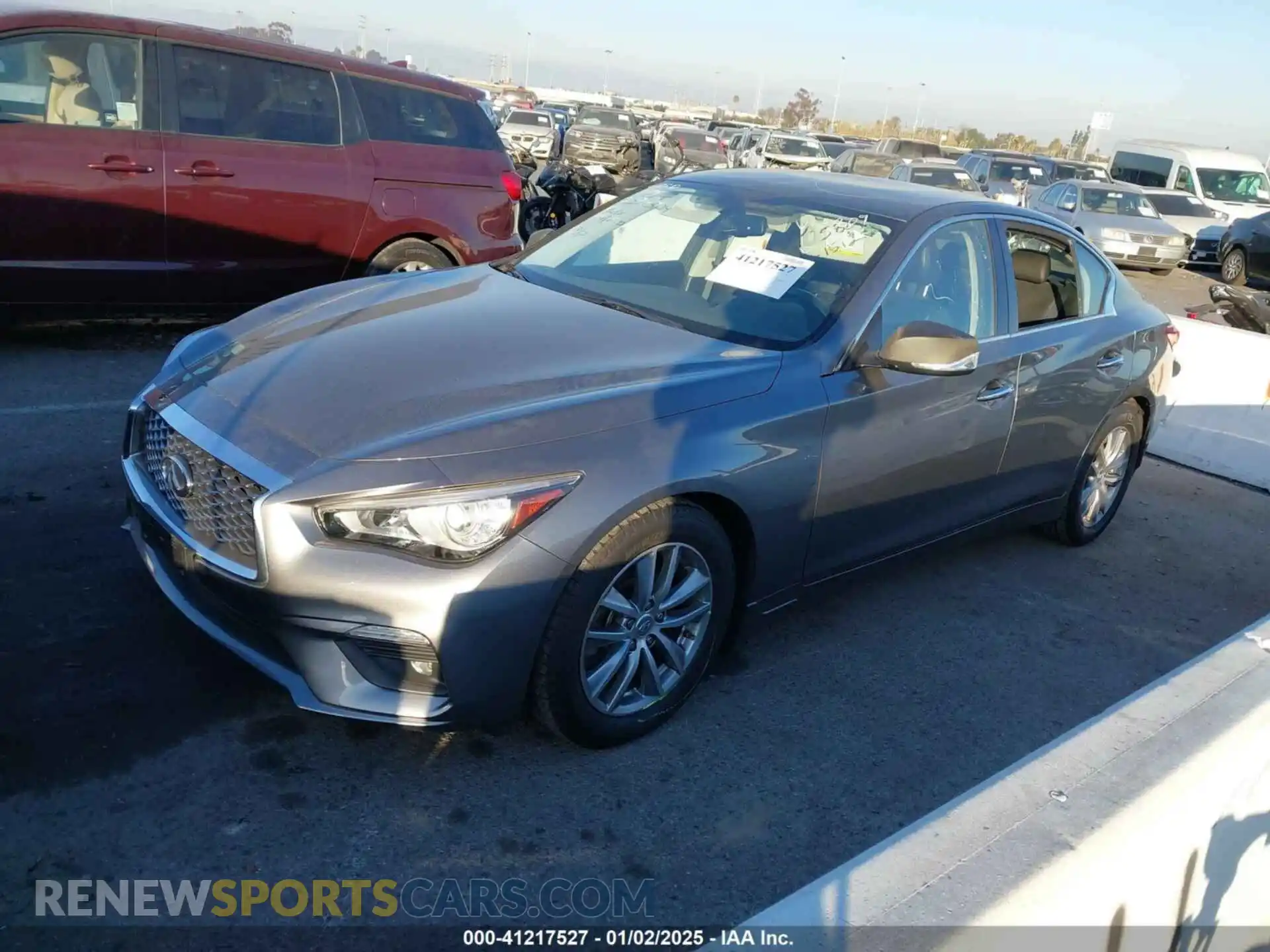 2 Photograph of a damaged car JN1EV7AP5MM705809 INFINITI Q50 2021