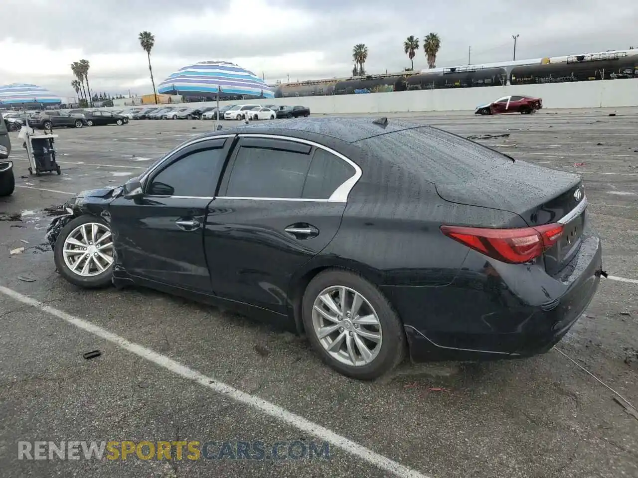 2 Photograph of a damaged car JN1EV7AP6MM704443 INFINITI Q50 2021