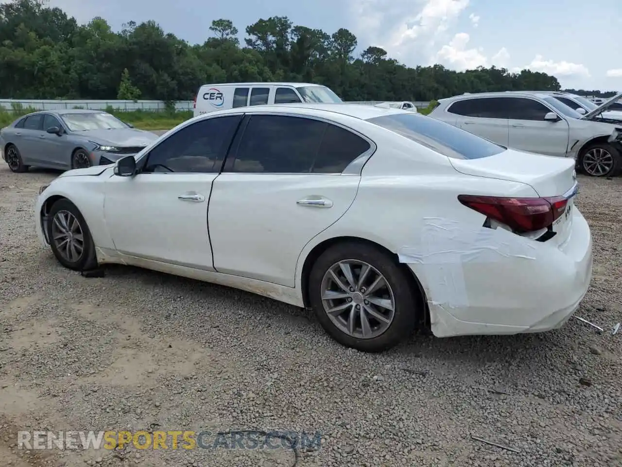 2 Photograph of a damaged car JN1EV7APXMM701903 INFINITI Q50 2021