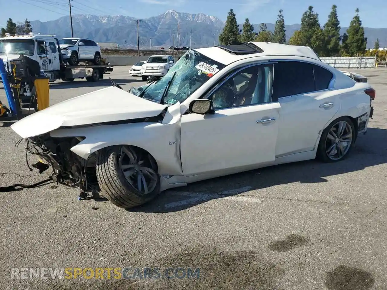 1 Photograph of a damaged car JN1EV7CP2MM705666 INFINITI Q50 2021