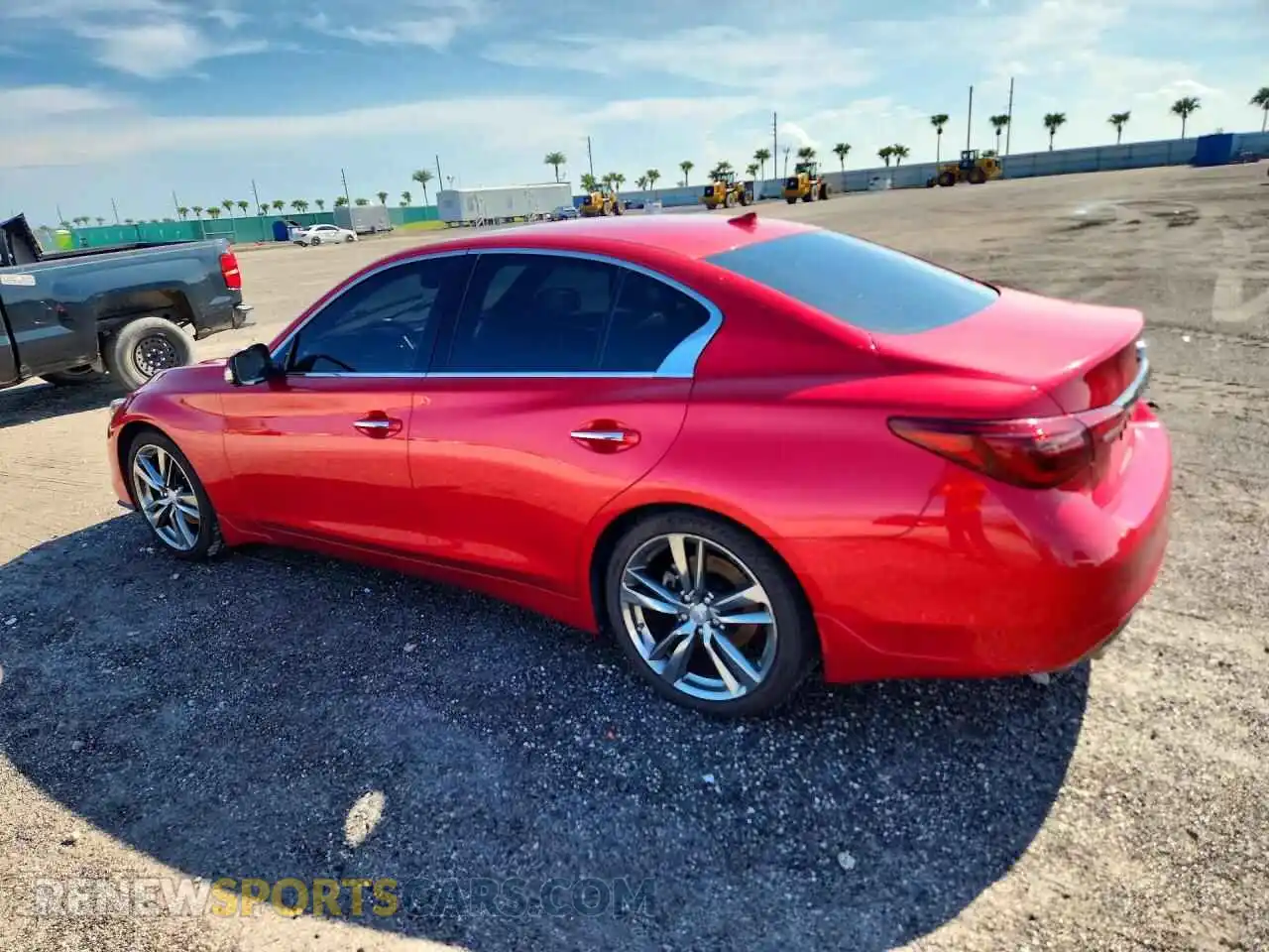 2 fotografías del automóvil dañado JN1EV7CP6MM706660 INFINITI Q50 2021