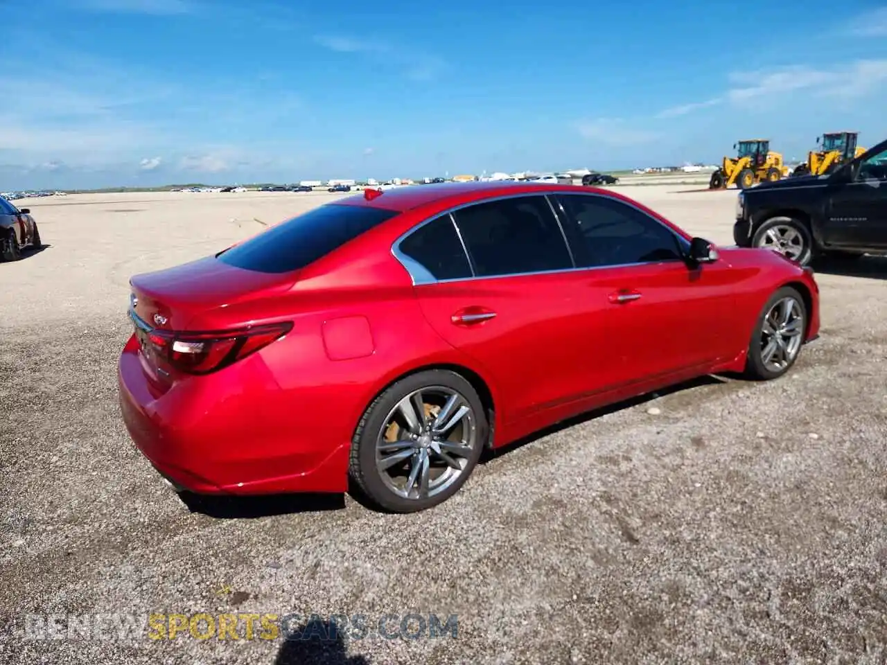 3 fotografías del automóvil dañado JN1EV7CP6MM706660 INFINITI Q50 2021