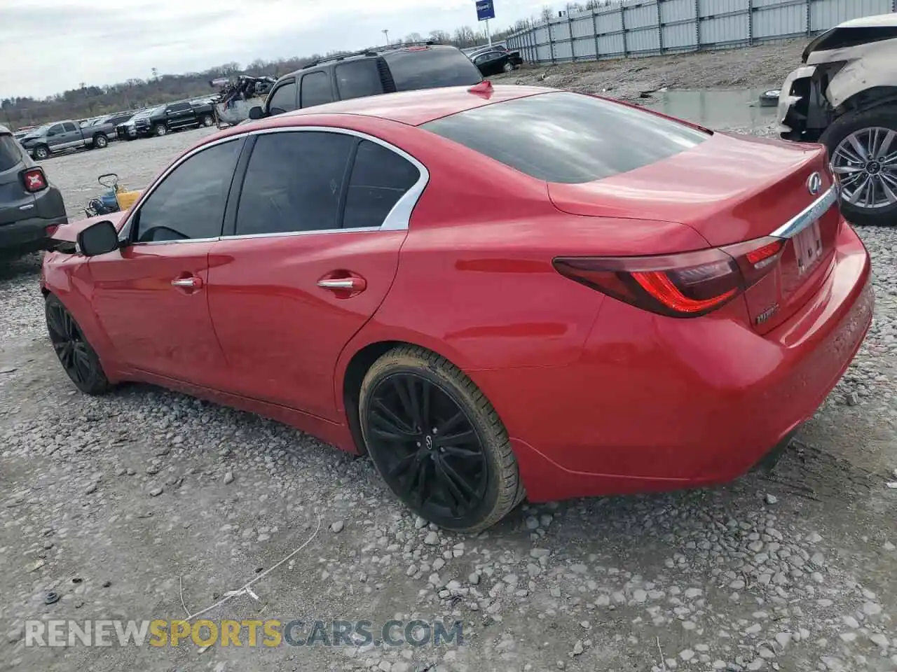 2 Photograph of a damaged car JN1EV7CP8MM702142 INFINITI Q50 2021