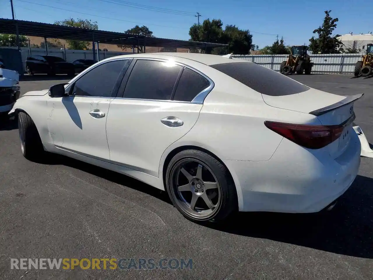 2 fotografías del automóvil dañado JN1EV7CP9MM705535 INFINITI Q50 2021