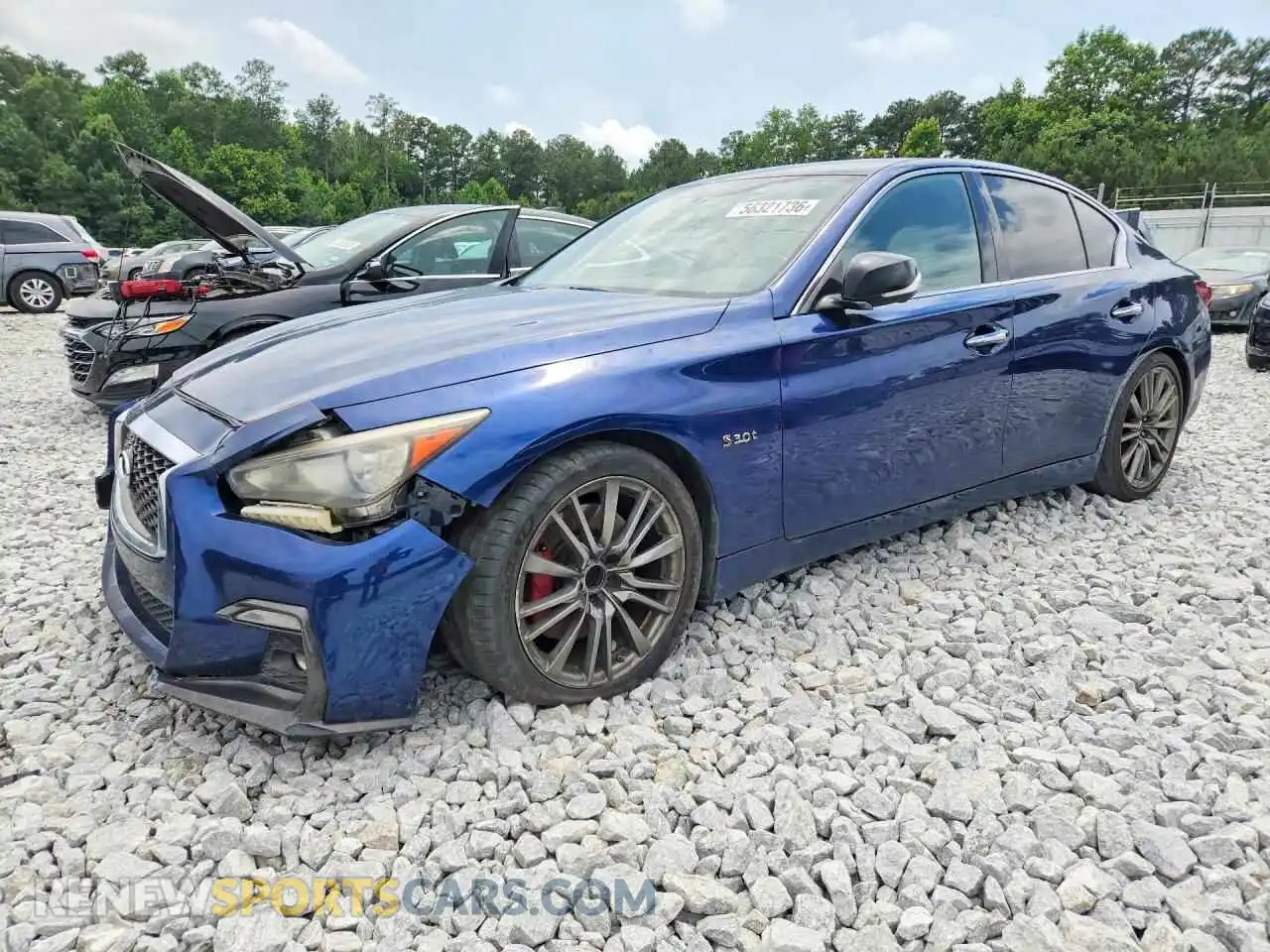1 Photograph of a damaged car JN1FV7AP5KM780141 INFINITI Q50 2021